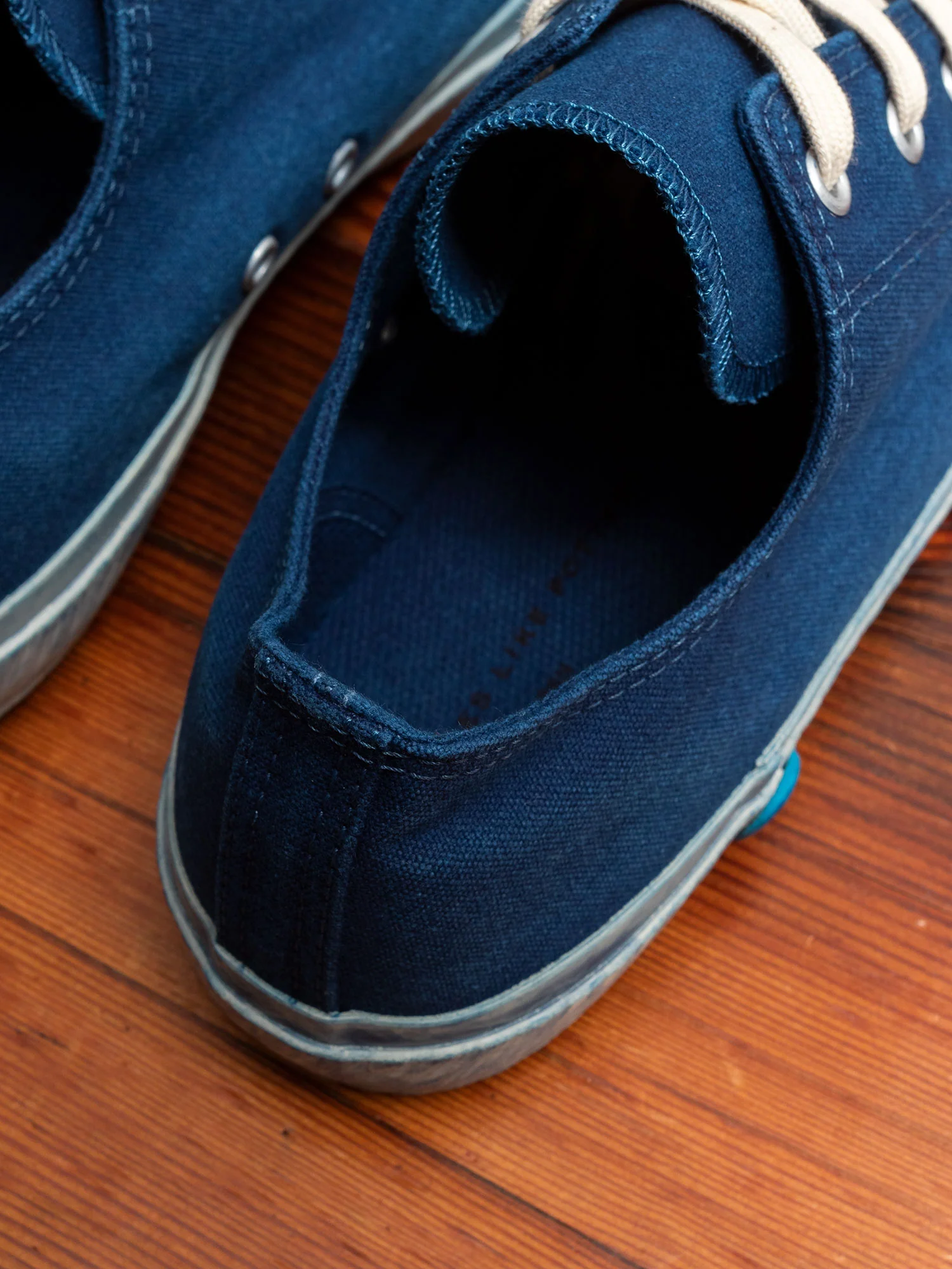 01JPB Low Top Sneaker in Natural Indigo Overdye - Image 5