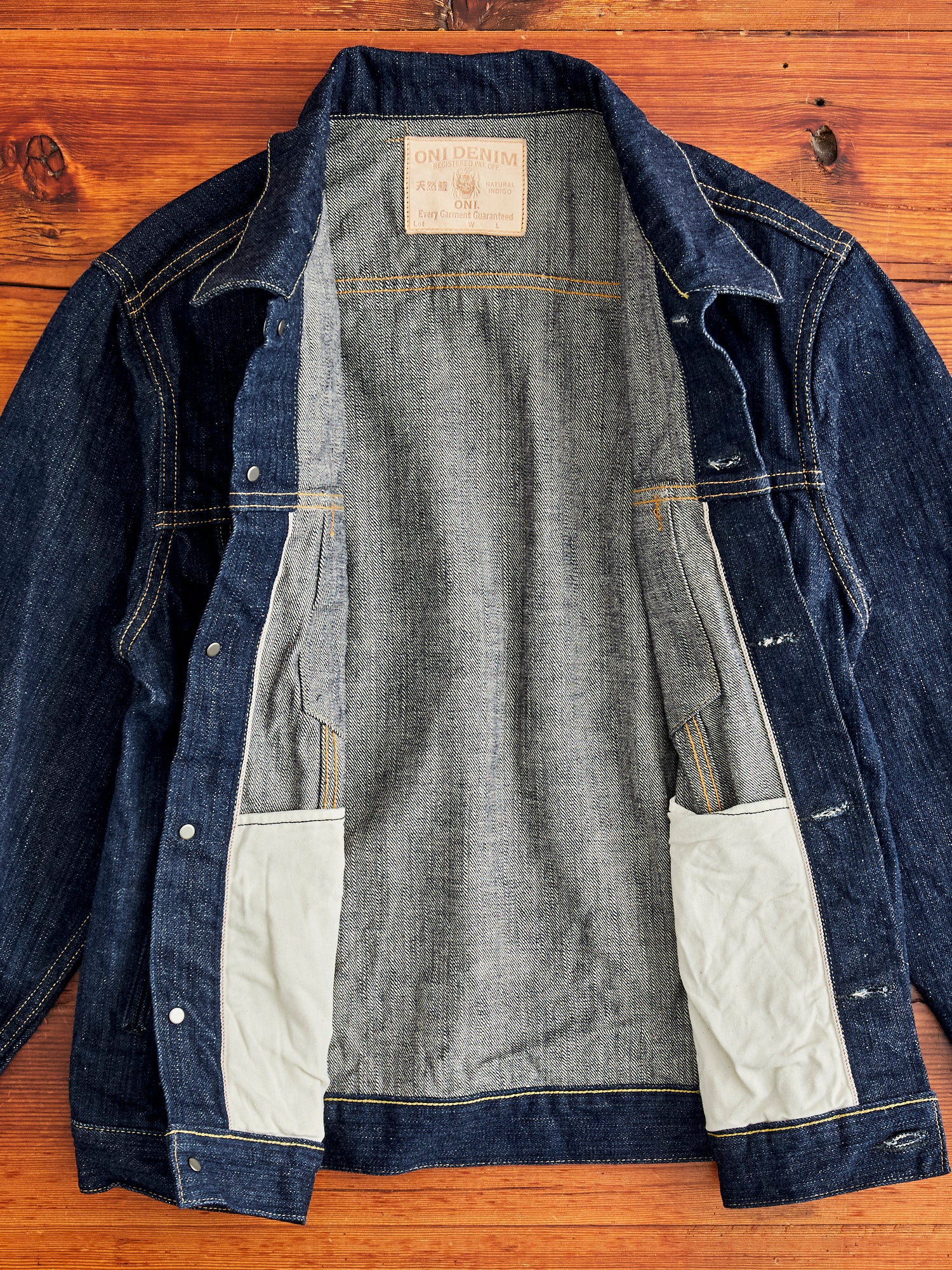 02527P "Kiwami" 16oz Natural Indigo Selvedge Denim Jacket - Image 9