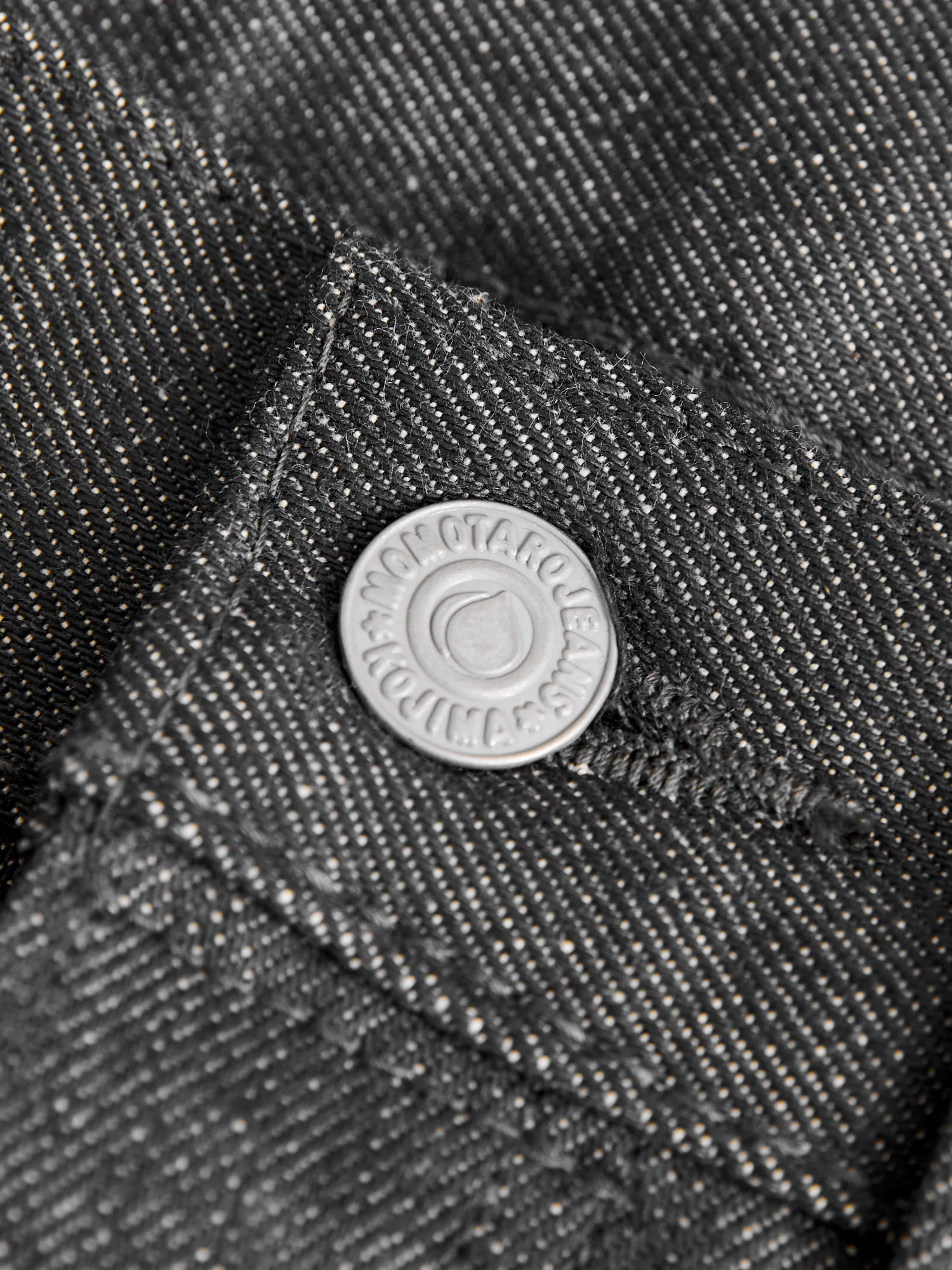 0306-70G 14oz Grey Selvedge Denim - Tight Tapered Fit - Image 7