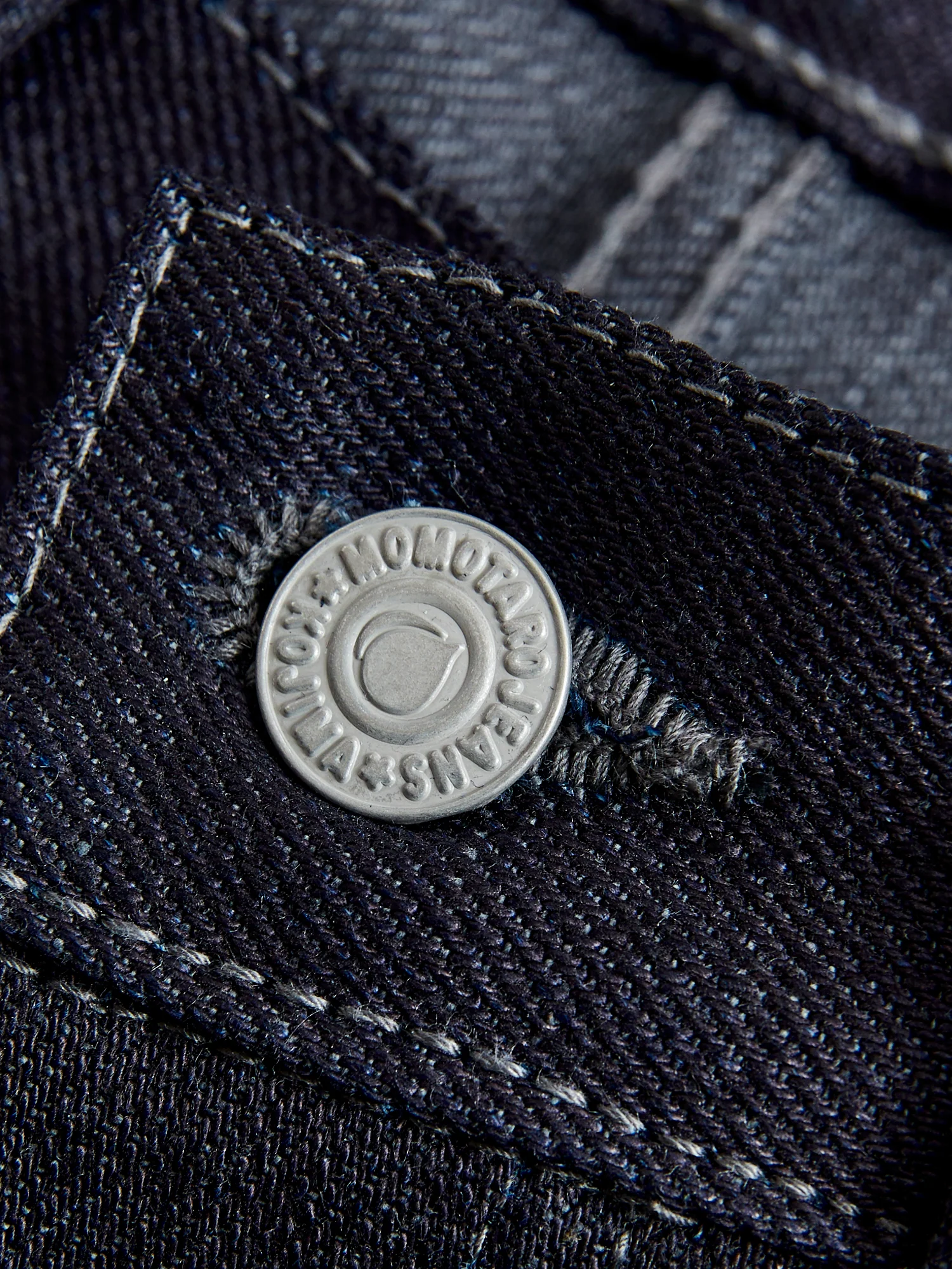 0405-52G "Indigo x Grey" 18oz Selvedge Denim - High Tapered Fit - Image 7