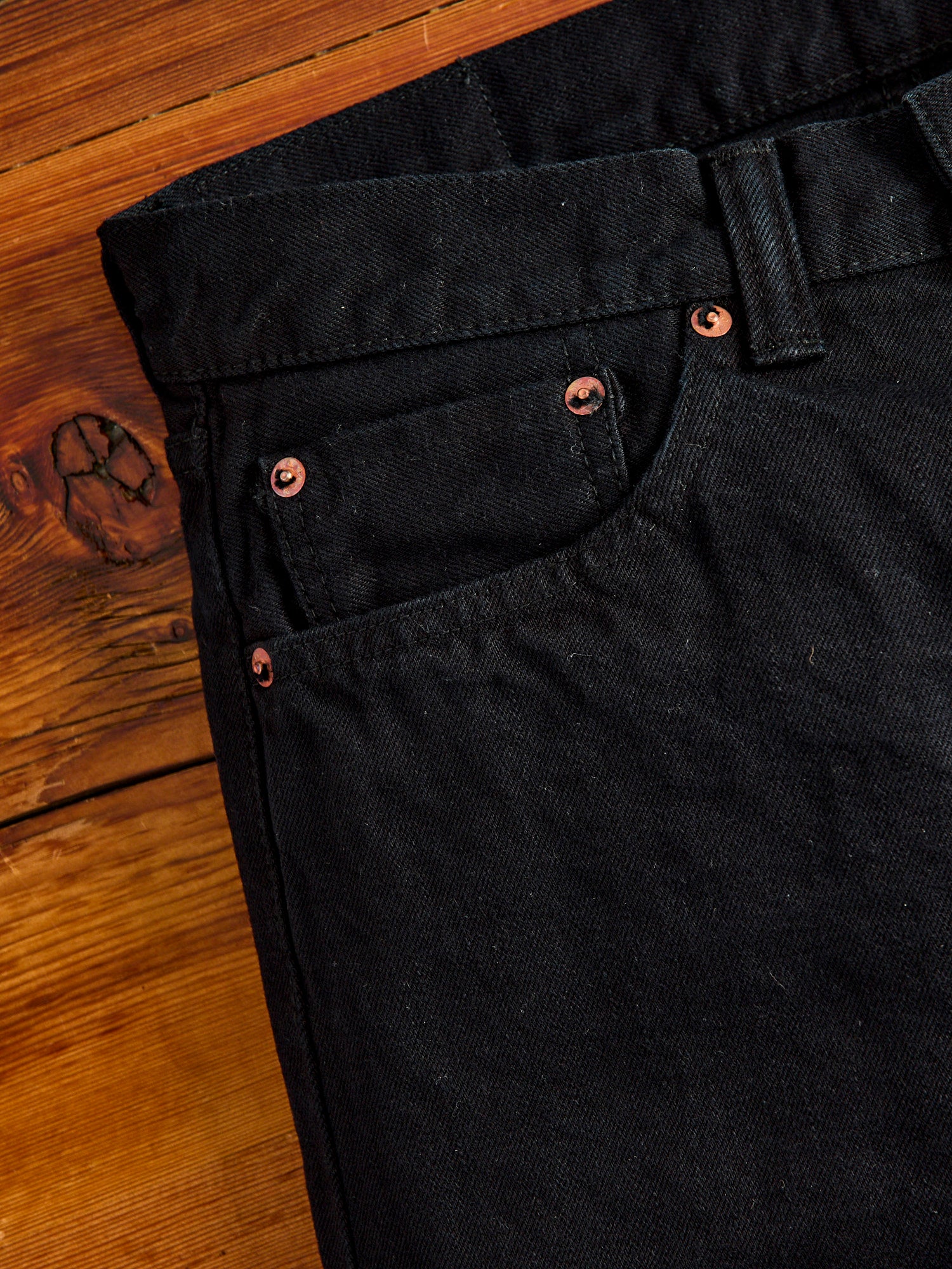 0405SP-OD "Sumi Ink Overdye" 15.7oz Selvedge Denim - High Tapered Fit - Image 5