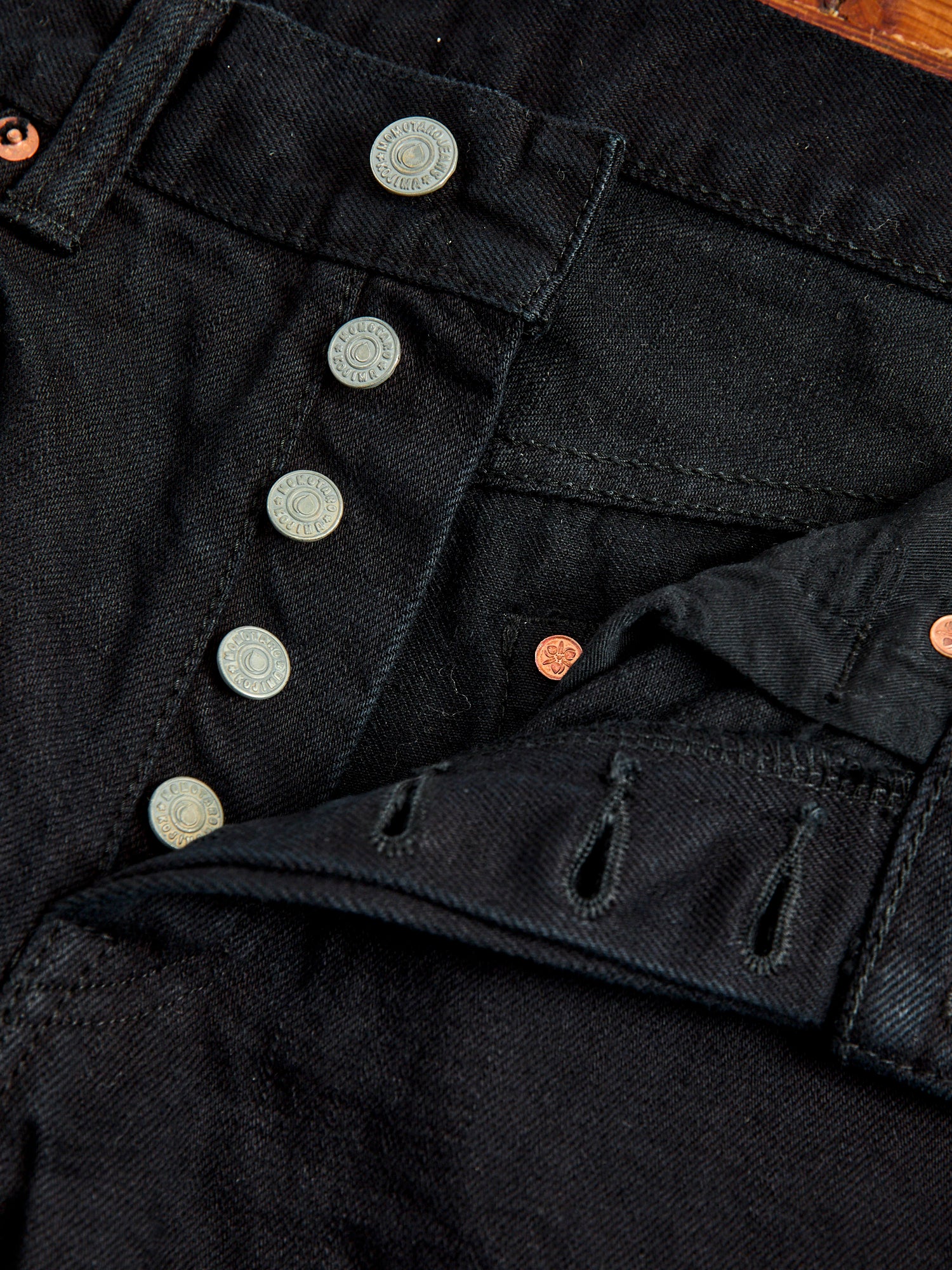 0405SP-OD "Sumi Ink Overdye" 15.7oz Selvedge Denim - High Tapered Fit - Image 7