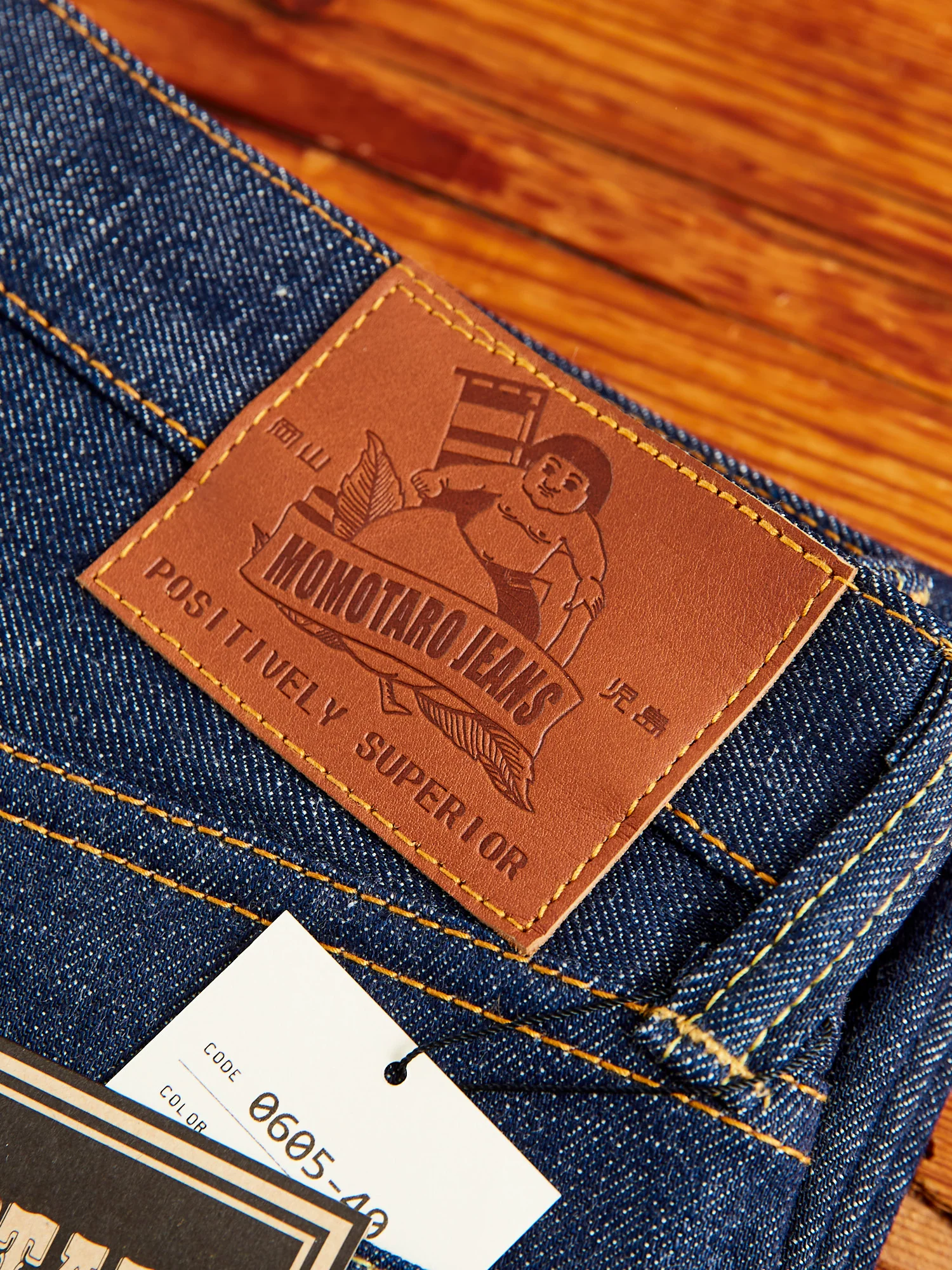 0605-40 "Legacy Blue" 14.7oz Selvedge Denim - Natural Tapered Fit - Image 3