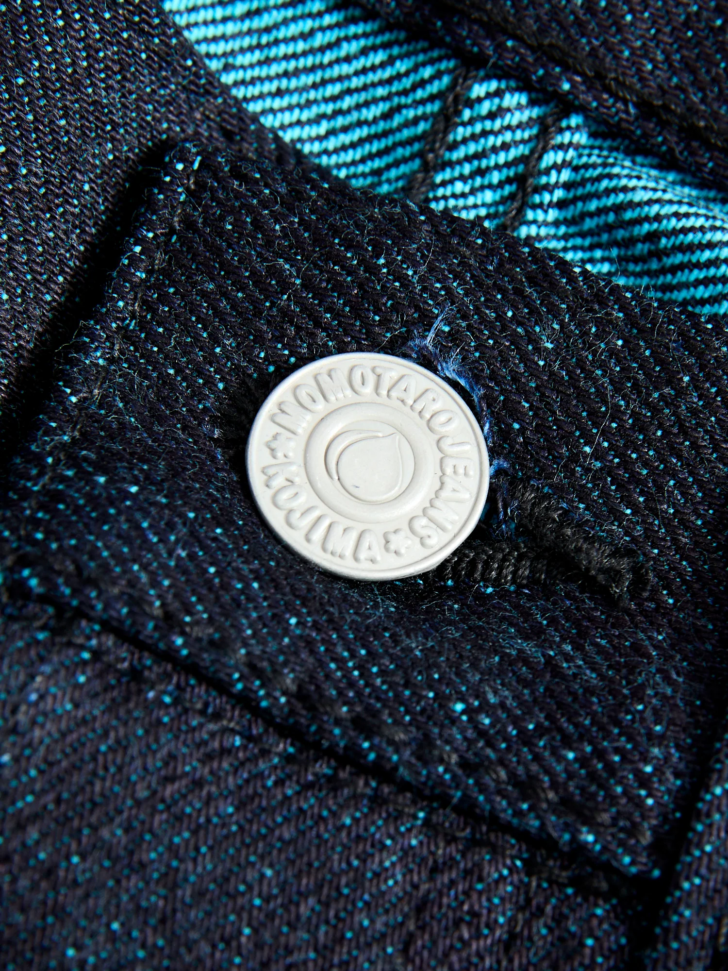 0605-IMSP "Indigo Mint" 15.7oz Selvedge Denim - Natural Tapered Fit - Image 8