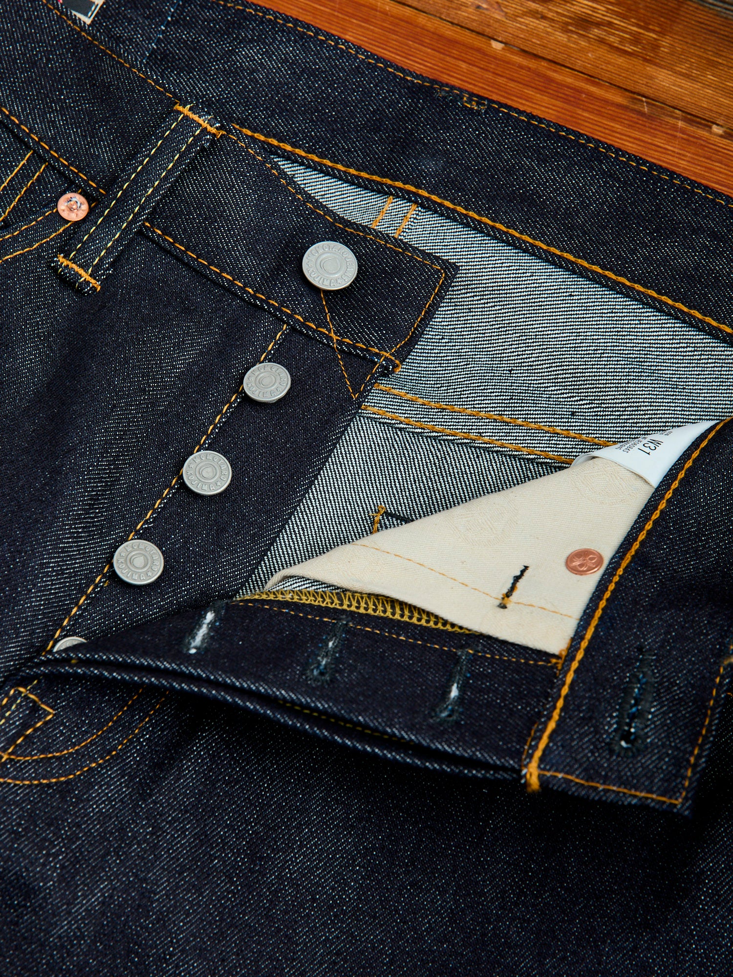 0605-SILK "Cotton Silk" 14.5oz Silk Selvedge Denim - Natural Tapered Fit - Image 10