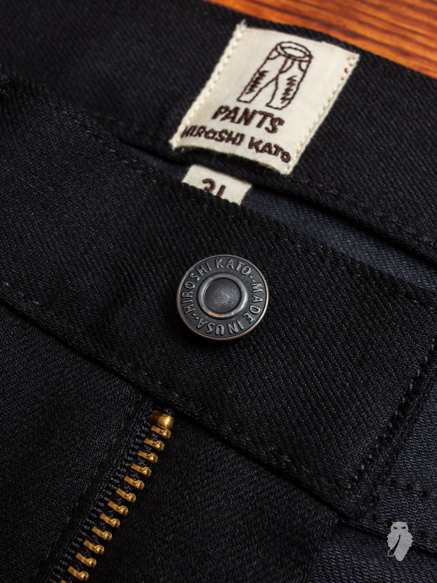 10.5oz Black Stretch Selvedge Denim - Needle Skinny - Image 7