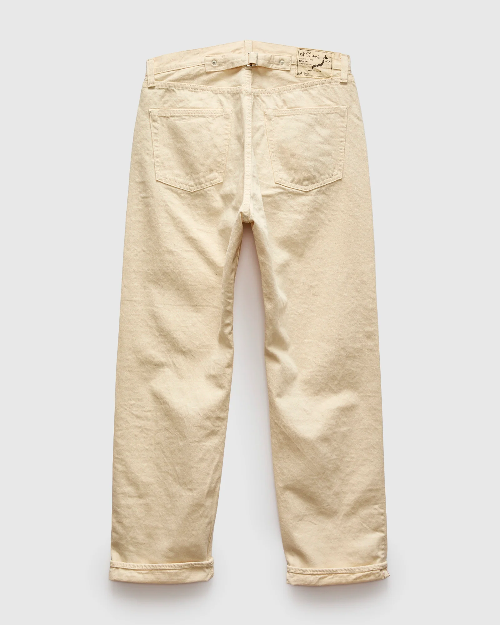 1011 "Kinari Ecru" 12oz Selvedge Denim - Grand Dad Straight Fit - Image 2
