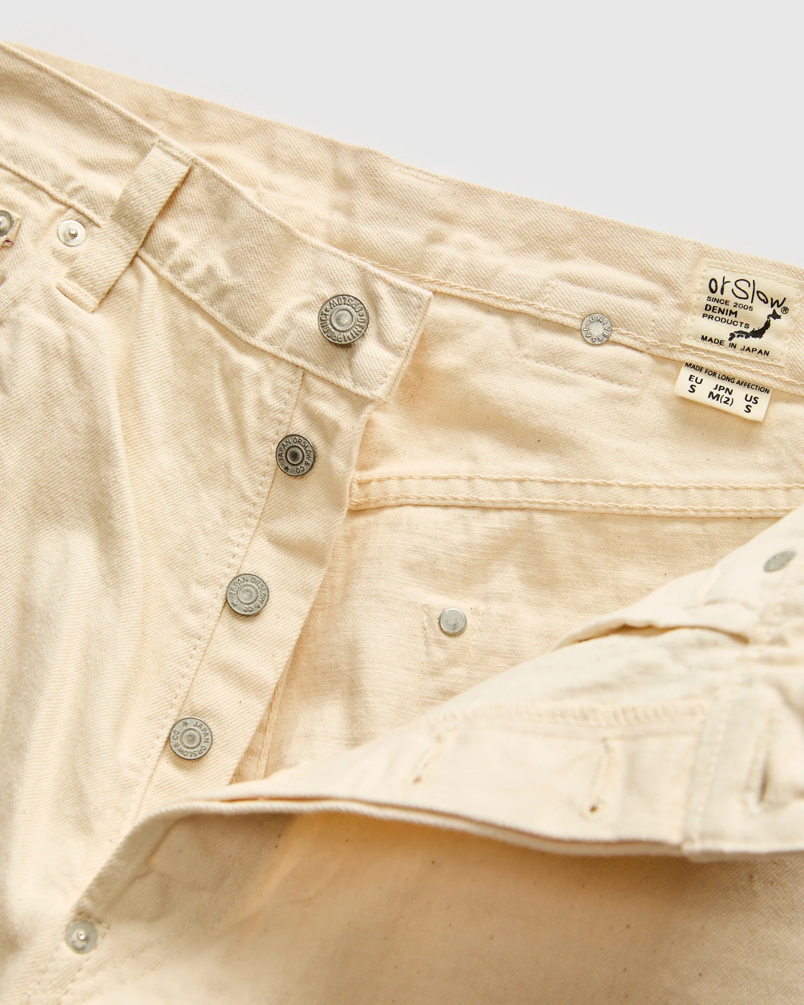 1011 "Kinari Ecru" 12oz Selvedge Denim - Grand Dad Straight Fit - Image 7
