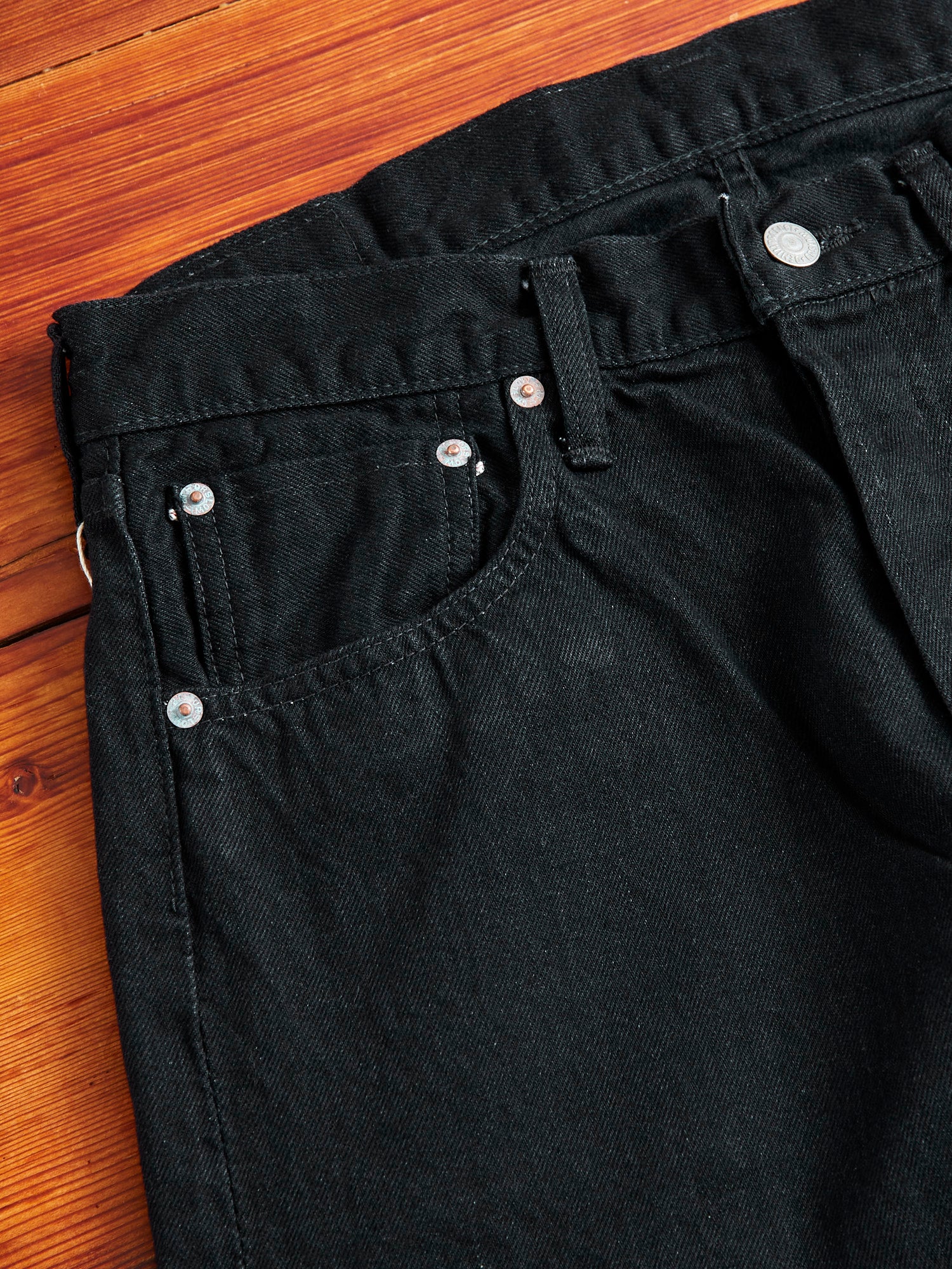 105 13.5oz Double Black Selvedge Denim - Standard Fit - Image 6