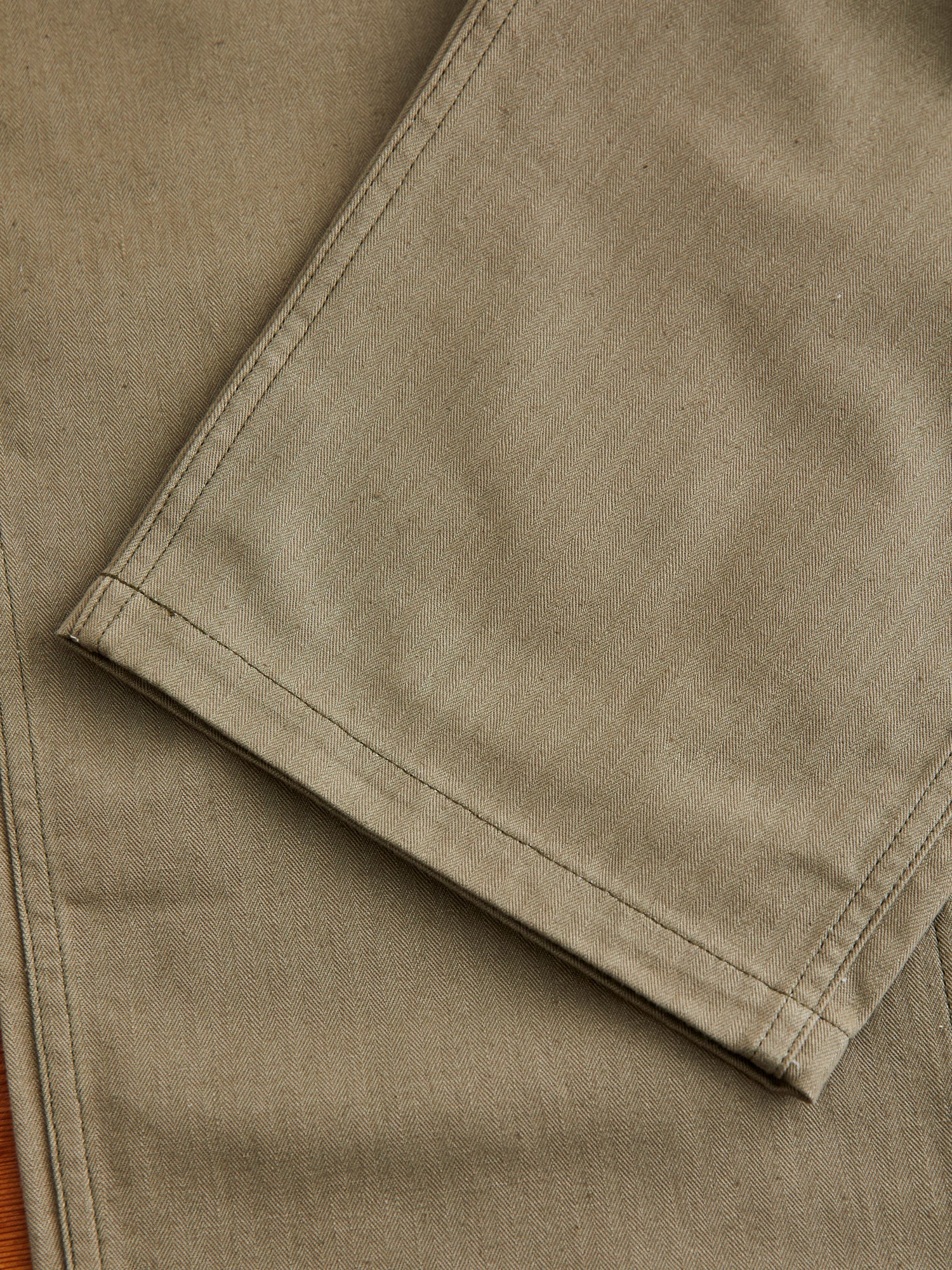 1086 Military Herringbone Pants in Olive Drab Green - Image 8