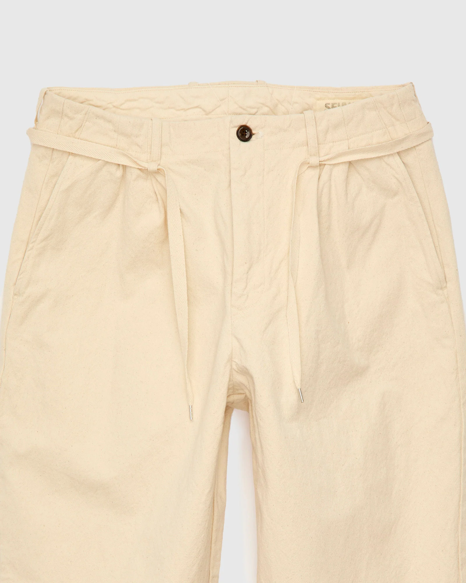 10oz Canvas 2Tuck Tapered Pants in Natural - Image 4