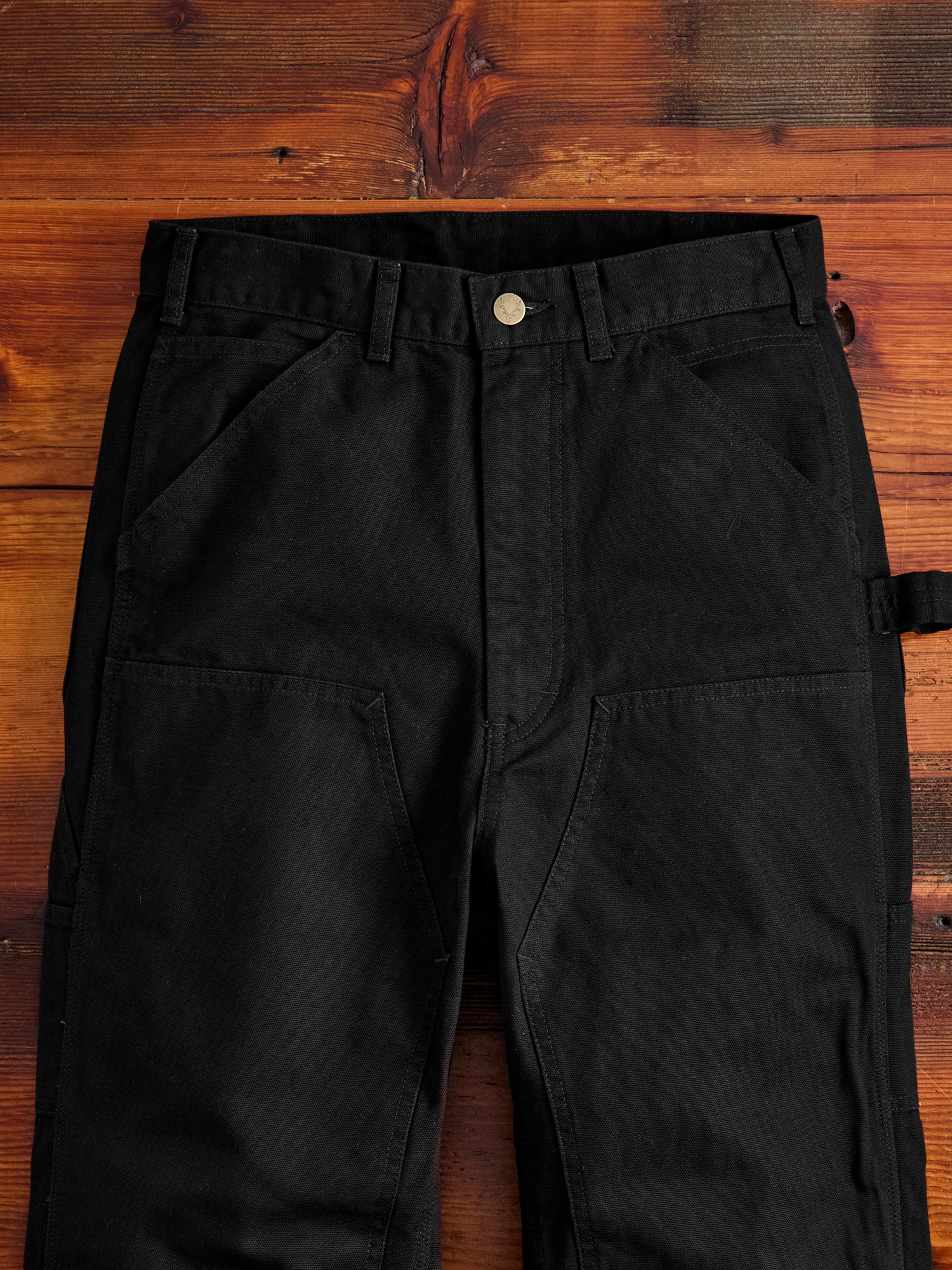 11.5oz Cotton Canvas Painter Pant in Black - Image 4