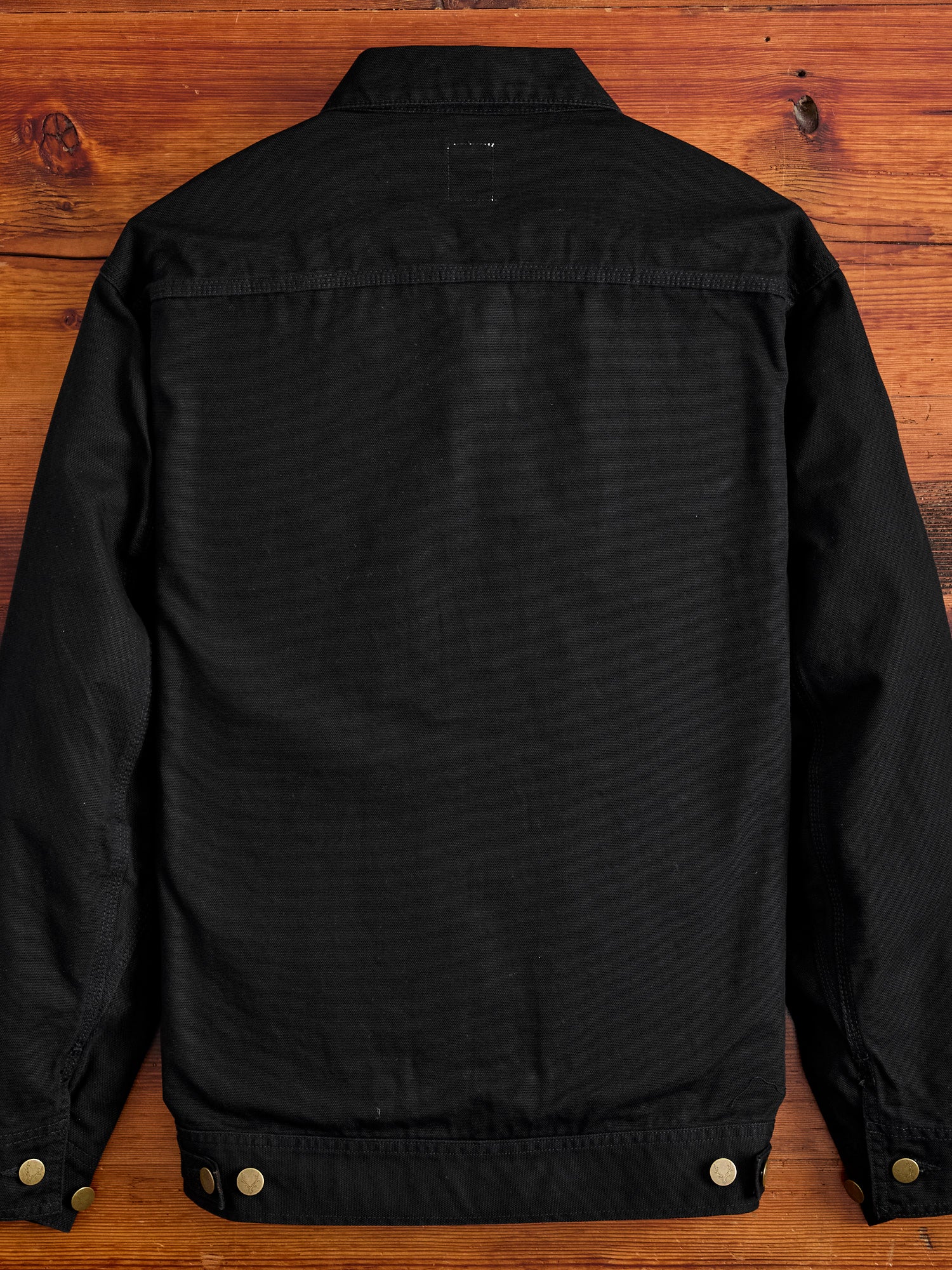 11.5oz Cotton Canvas Work Jacket in Black - Image 4