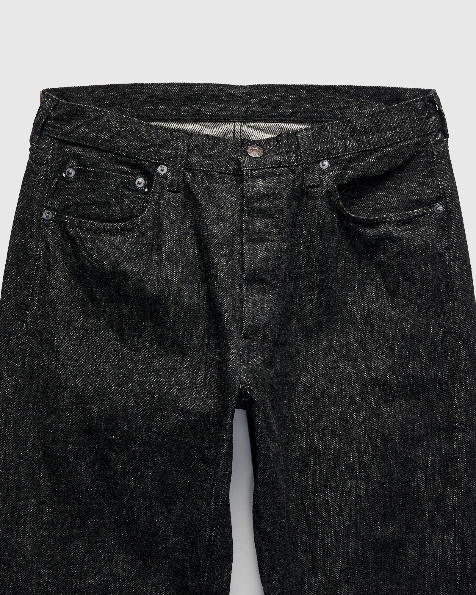 1101BK 13.7oz Black Selvedge Denim - Straight Fit - Image 5