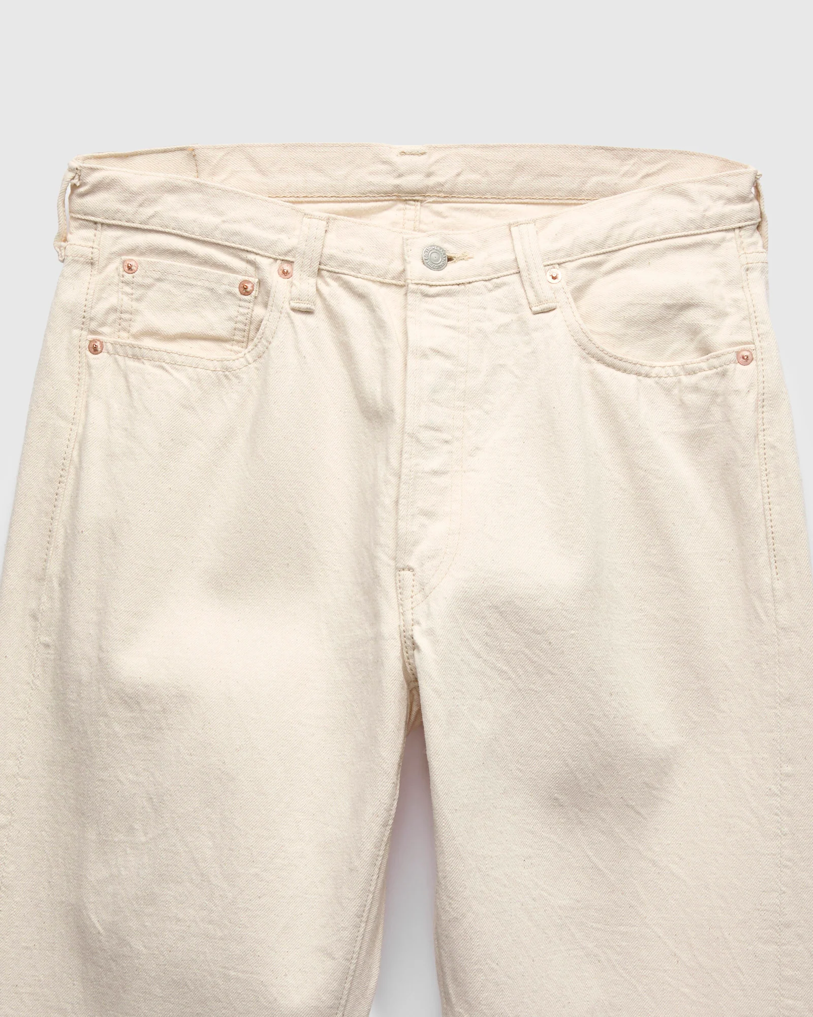 1101EC "Organic Natural" 13.7oz Ecru Selvedge Denim - Straight Fit - Image 5