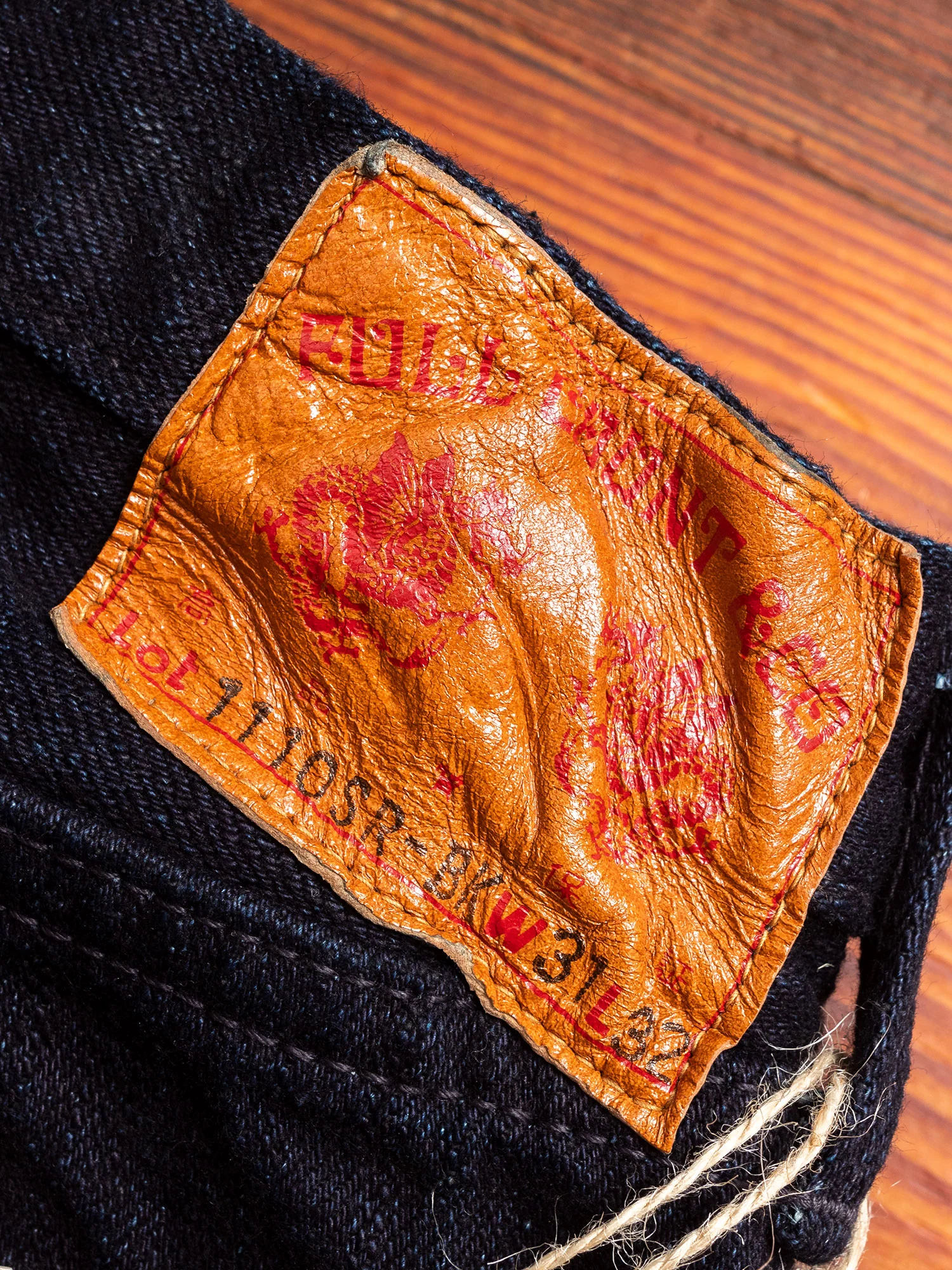 1110SR-BK "Super Rough" 15.5oz Indigo/Black Selvedge Denim - Tapered Fit - Image 3
