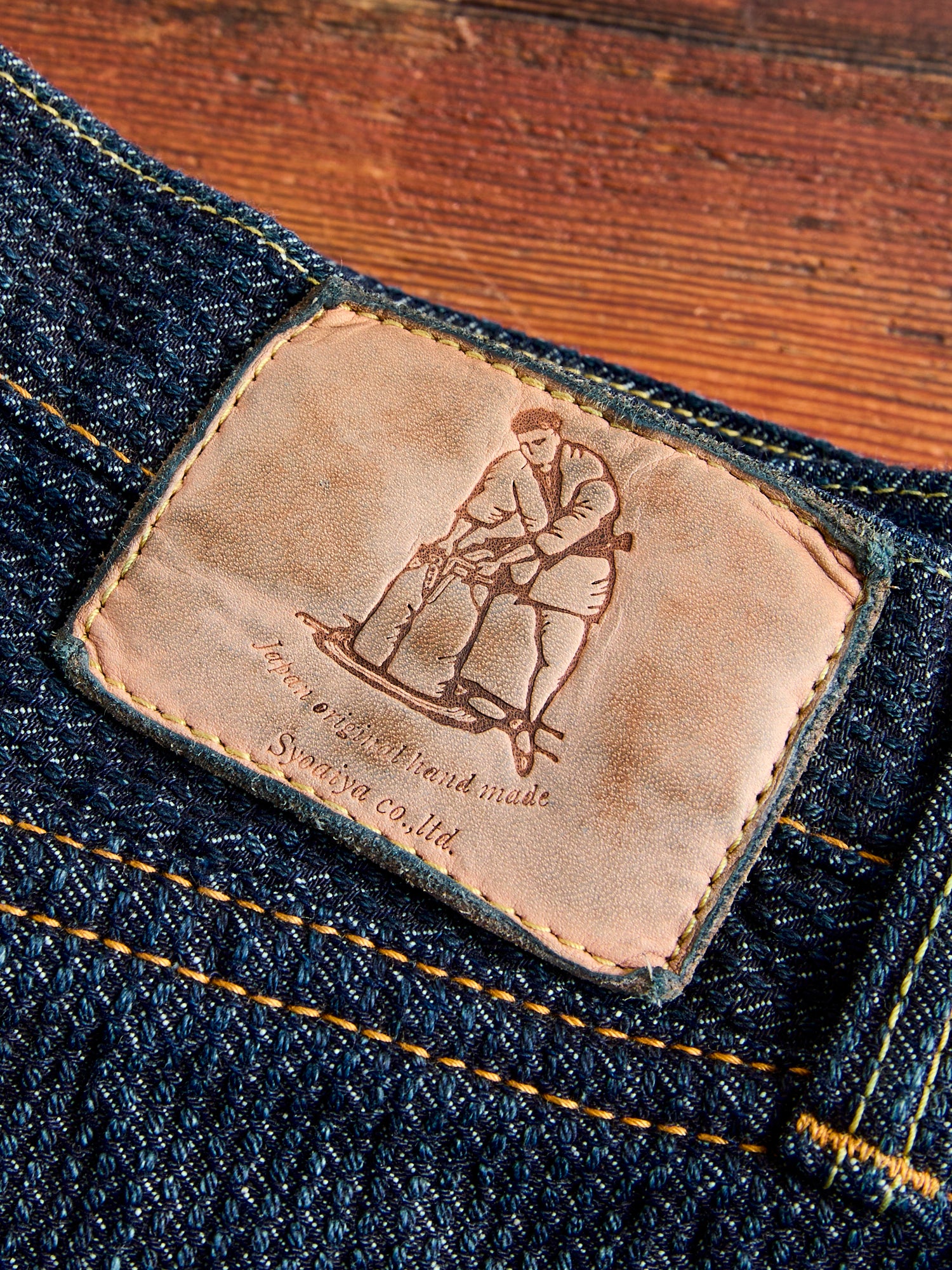 1170-1-ID Indigo Sashiko Denim - Regular Straight Fit - Image 11