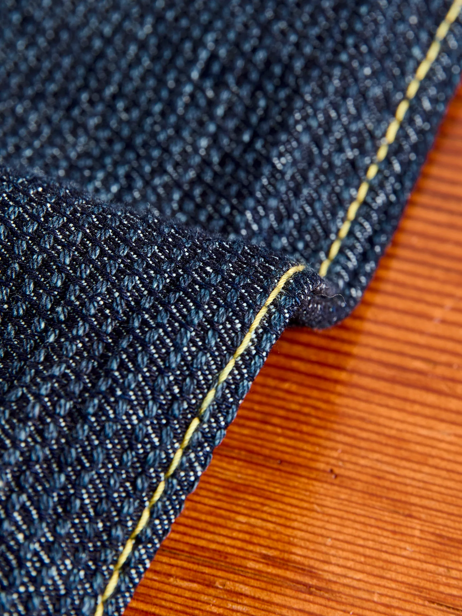 1170-1-ID Indigo Sashiko Denim - Regular Straight Fit - Image 8