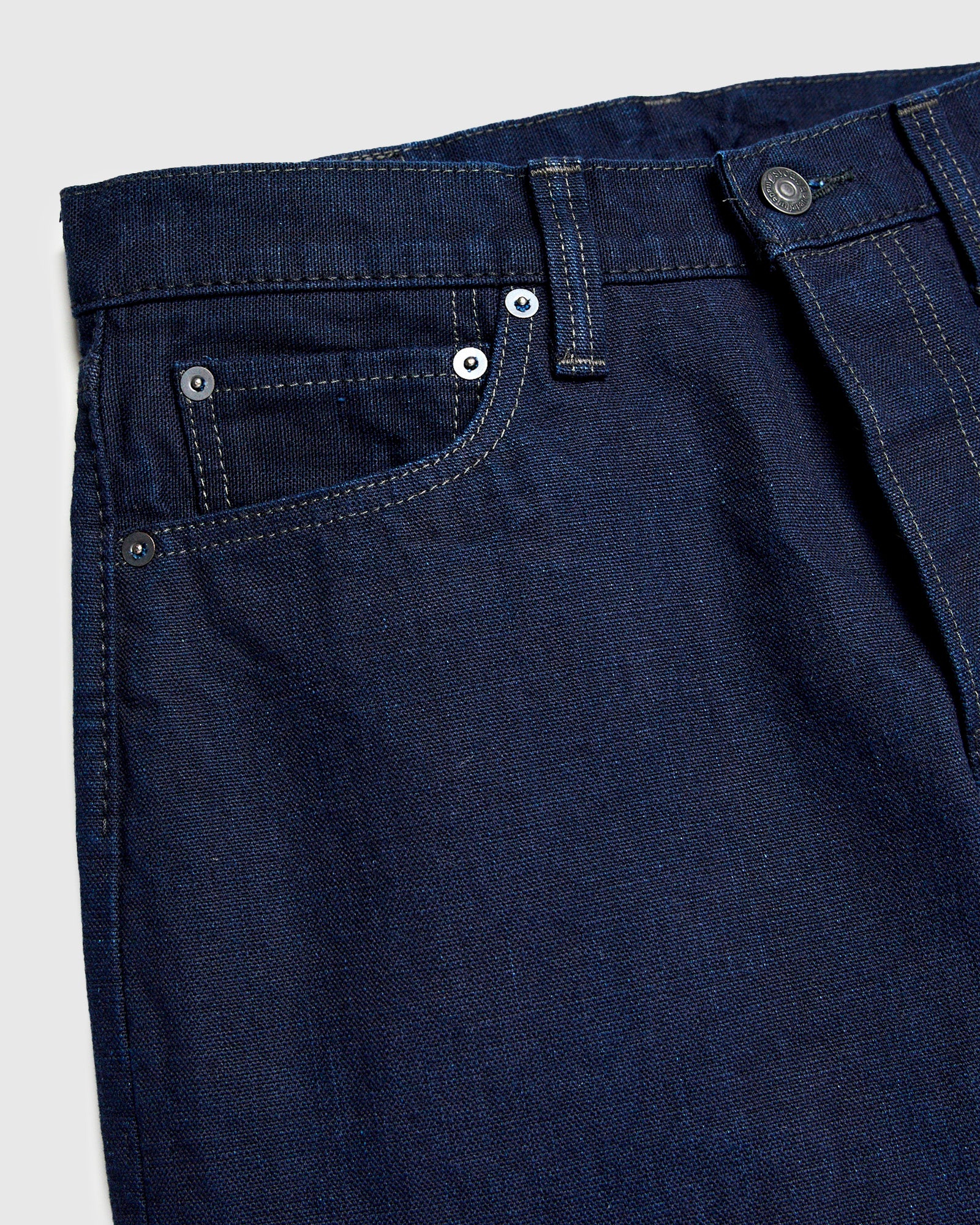 1175 "Double Indigo" 13.5oz Duck Canvas Pants - Relaxed Tapered Fit - Image 5