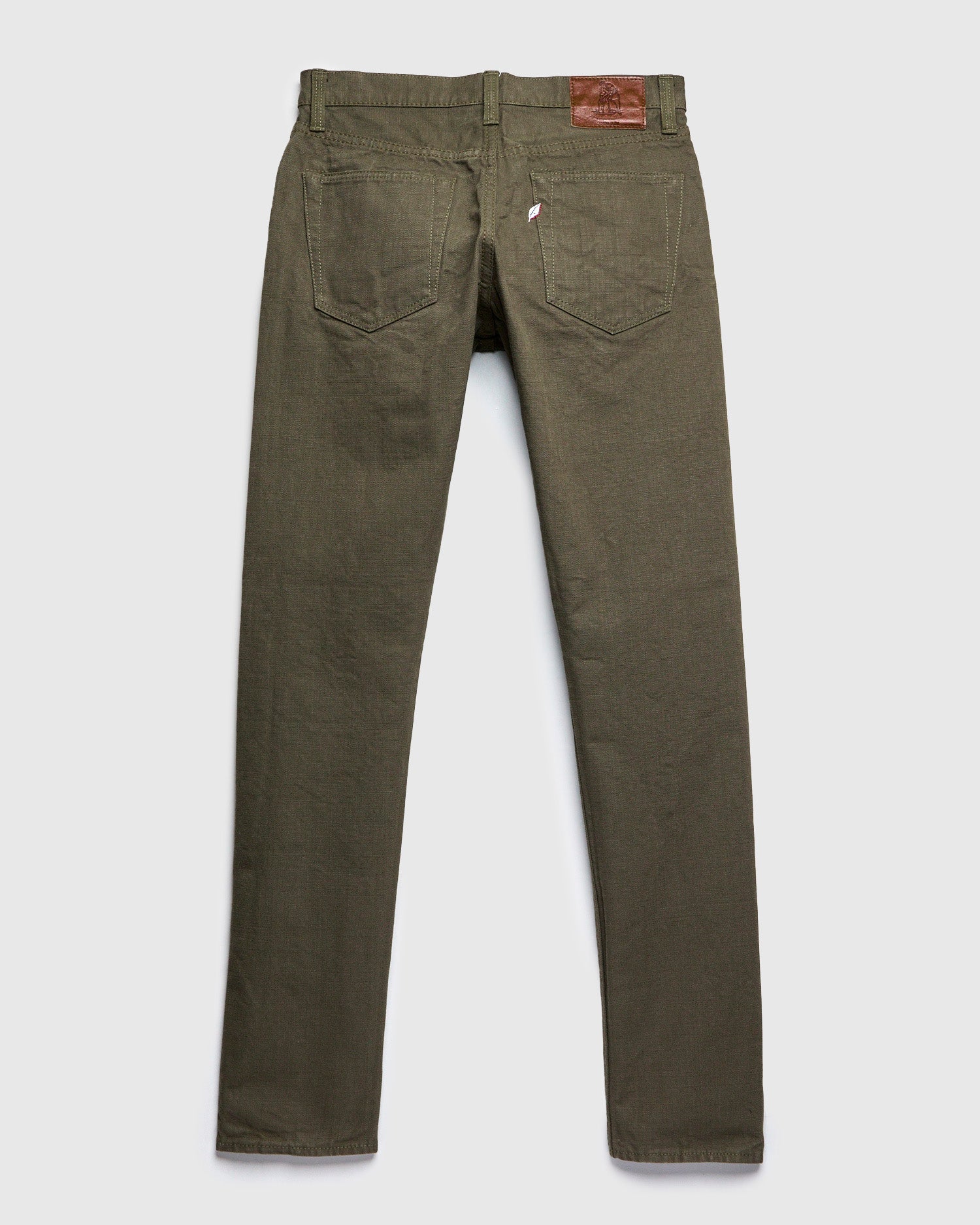 1175 "Olive" 13.5oz Duck Canvas Pants - Relaxed Tapered Fit - Image 2