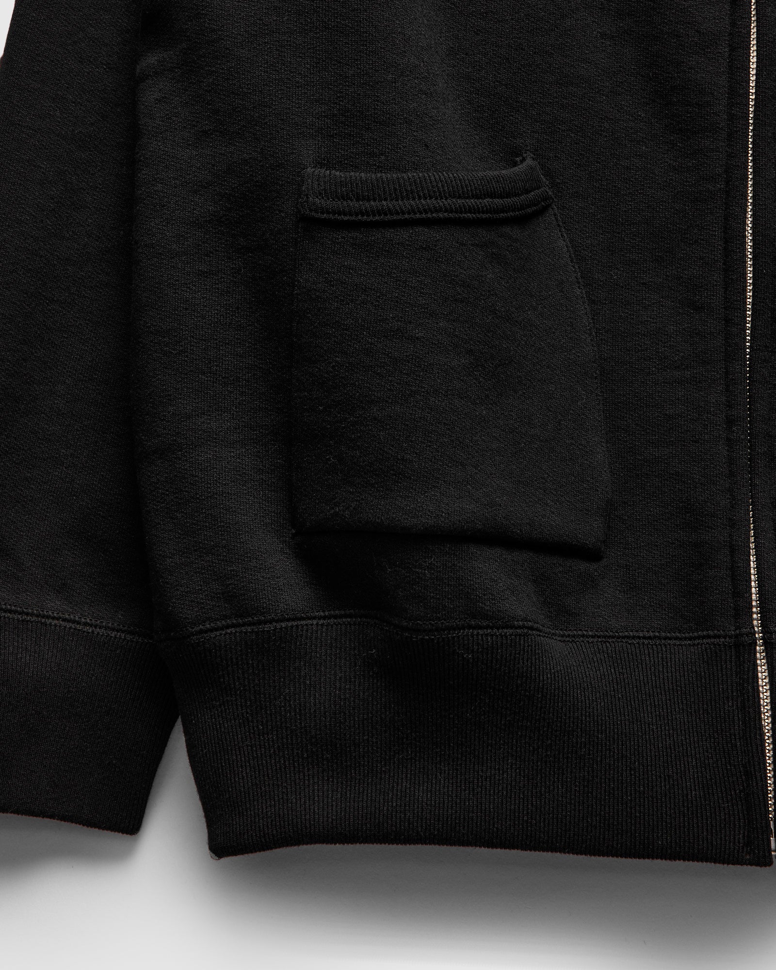 12oz Ball Park Zip Hooded Sweatshirt in Black - Image 6