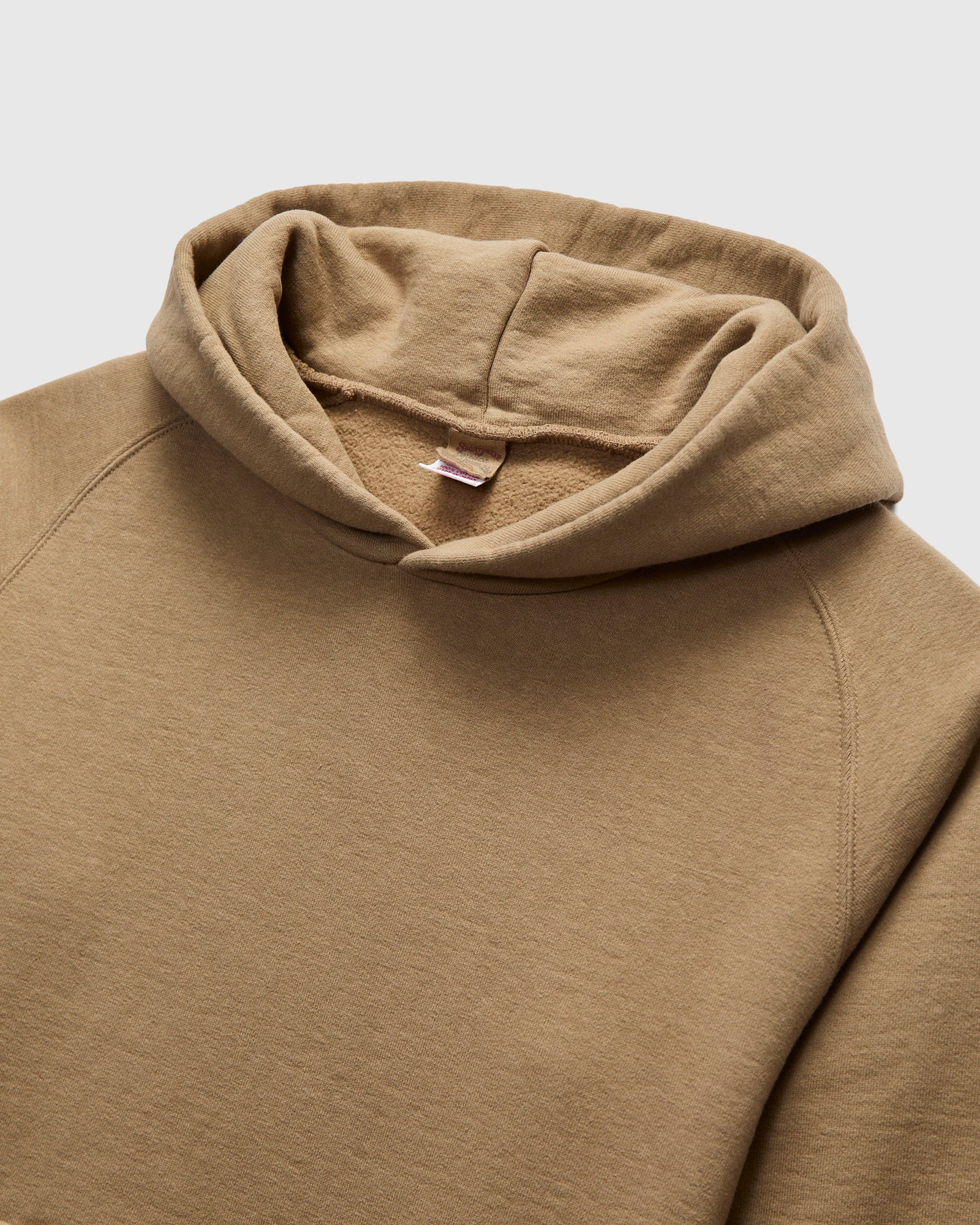 13.5oz Heavyweight Pullover Hoodie in Beige - Image 3