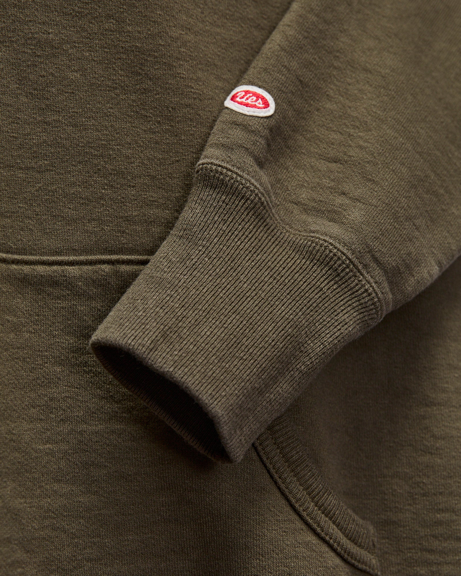 13.5oz Heavyweight Pullover Hoodie in Olive - Image 5