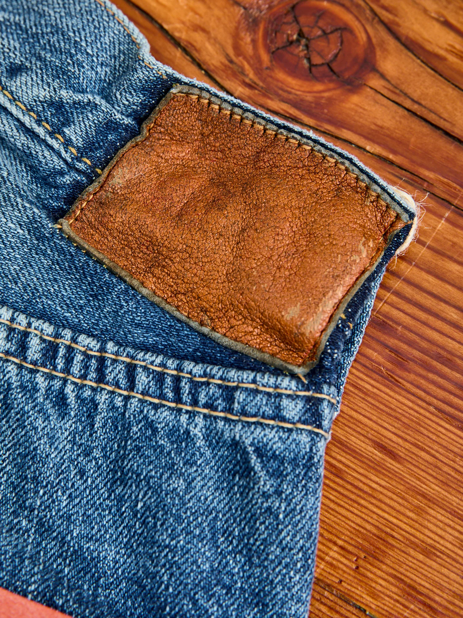 0105SS "Dartford" 11.5oz Washed Selvedge Denim - Wide Fit - Image 10
