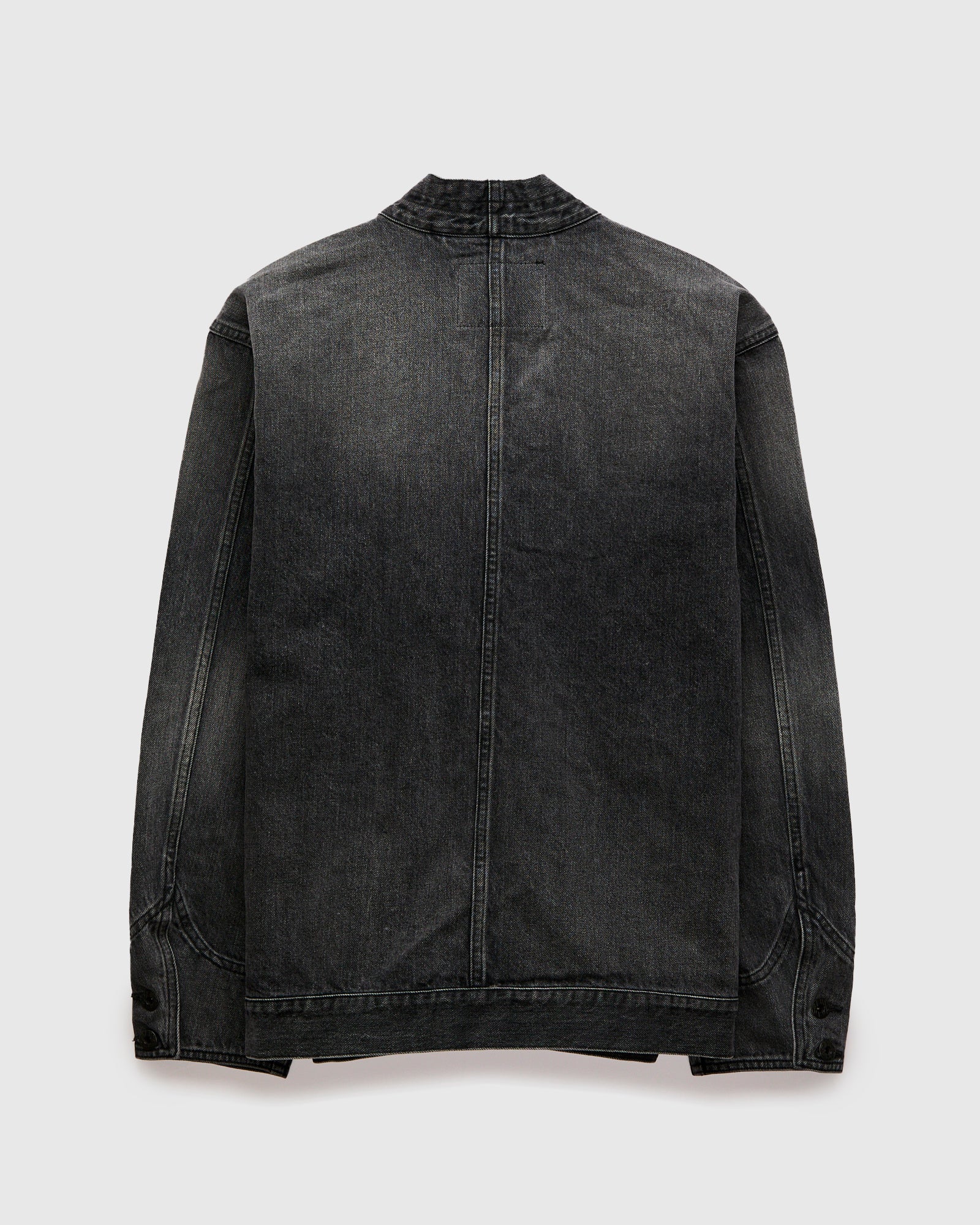 13oz Denim Haori Coat in Dark Grey - Image 2