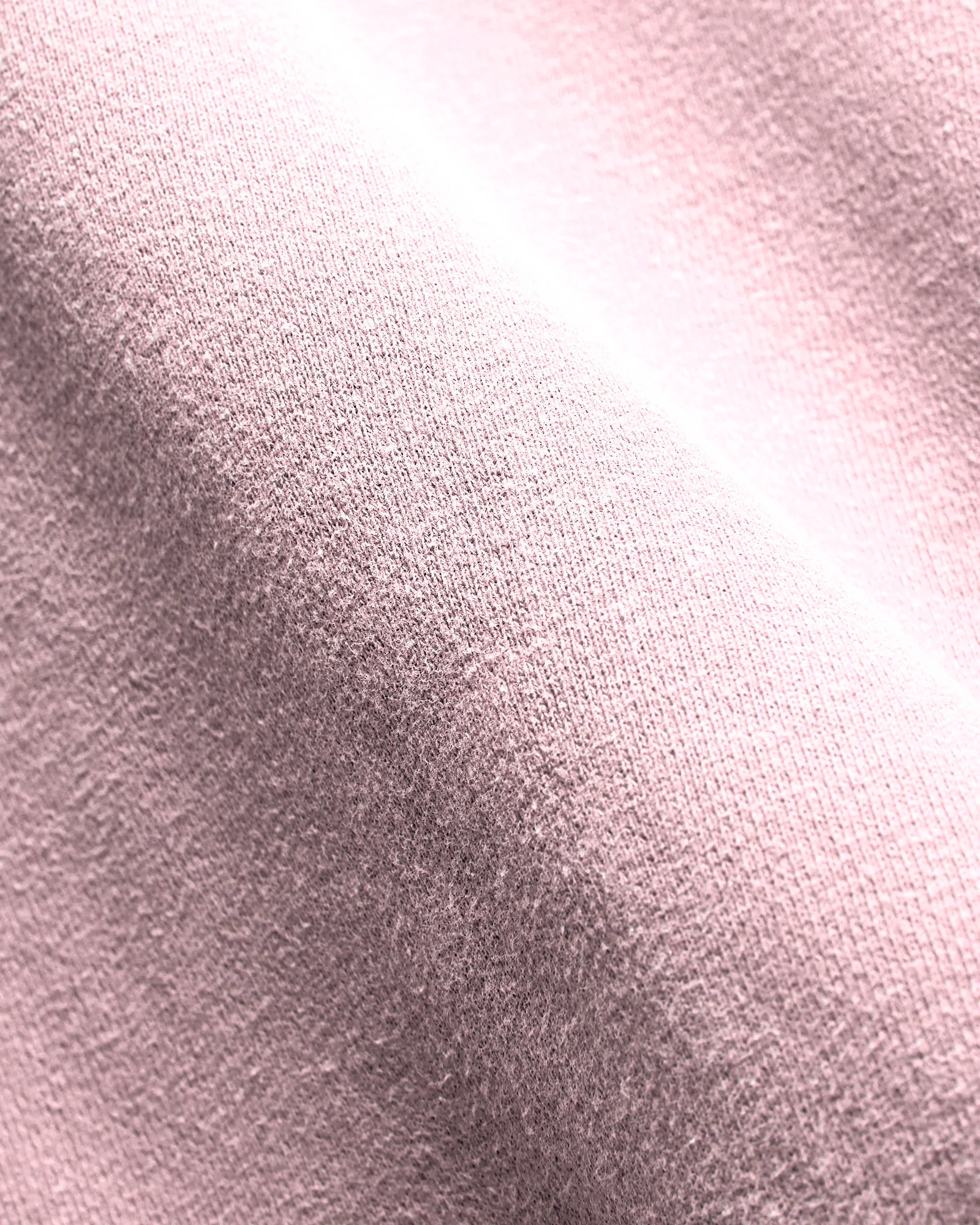 14G Brushed Fleece Crewneck in Light Pink - Image 2