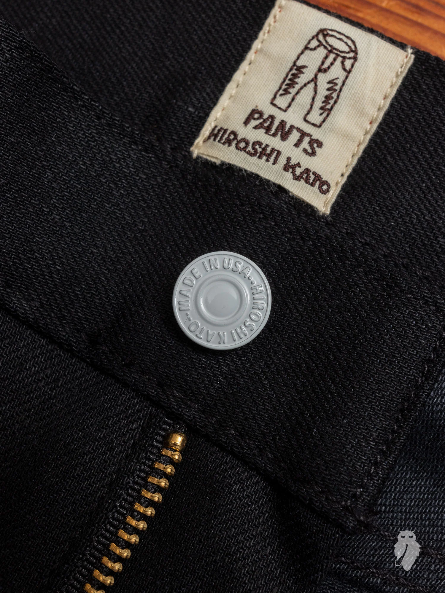 14oz Black Stretch Selvedge Denim - Pen Slim - Image 7