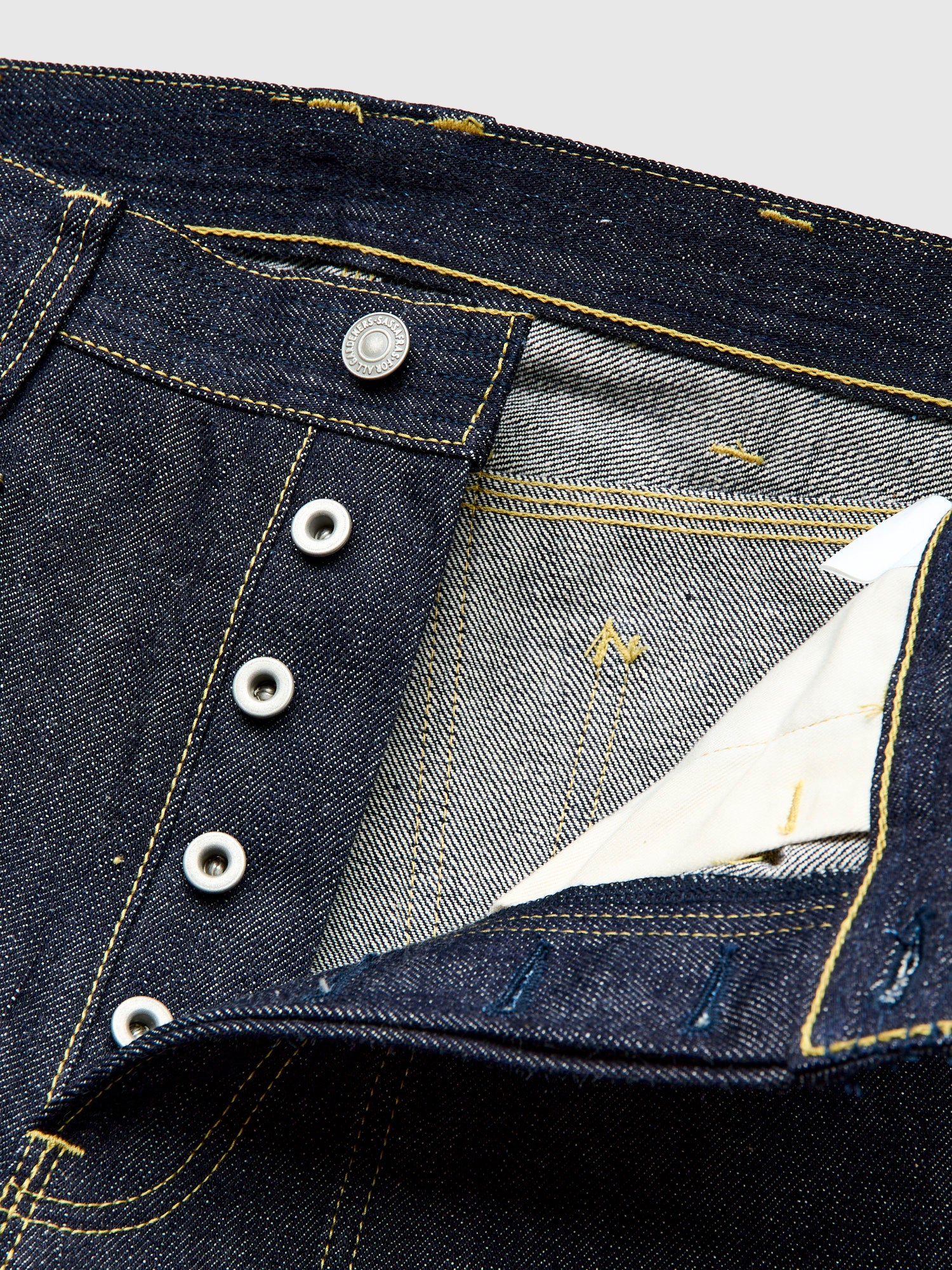 14oz Selvedge Denim Fall Leaf R Stream Pants in Indigo - Image 8