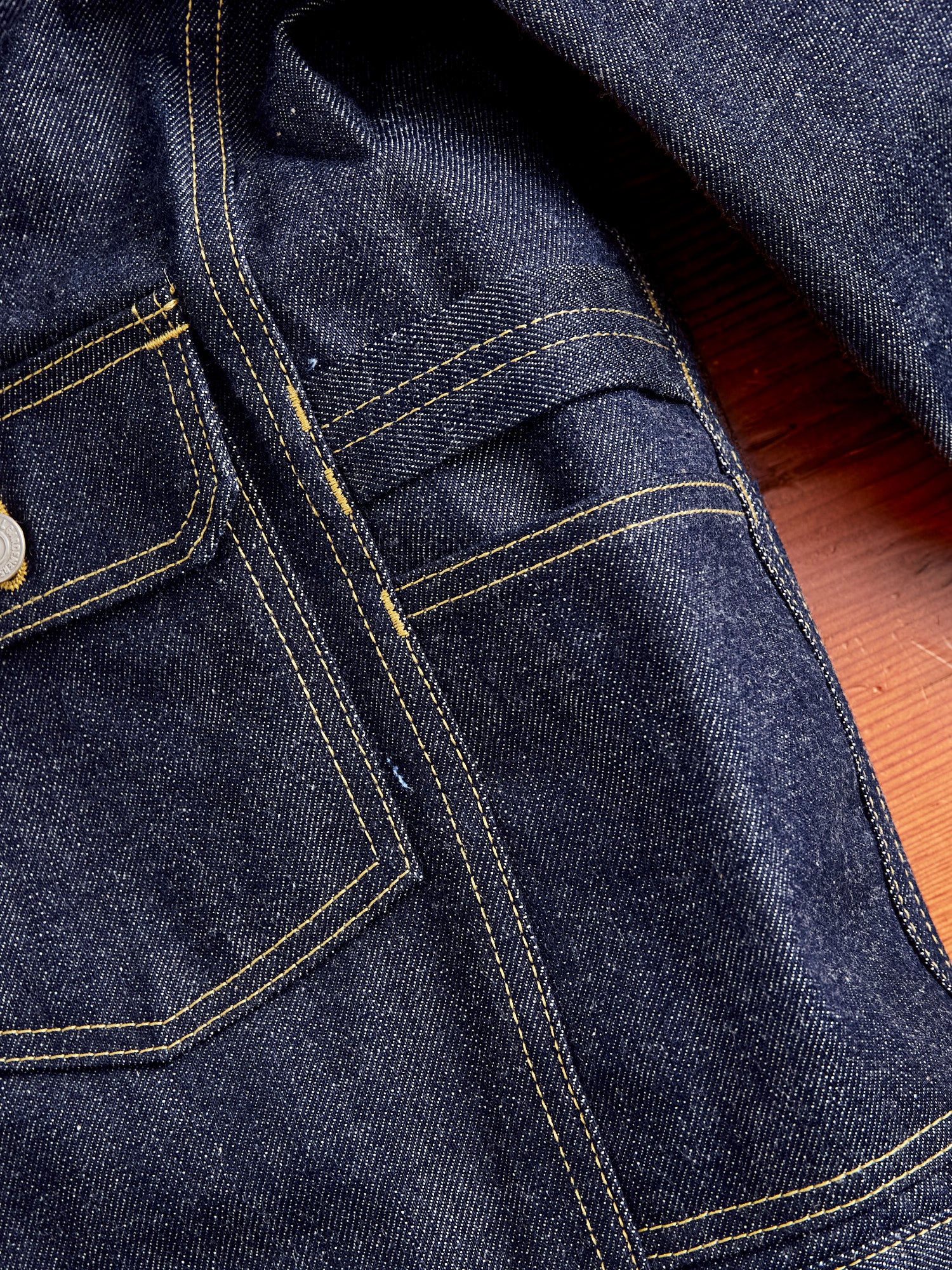 14oz Selvedge Denim Gardener R Jacket in Indigo - Image 6