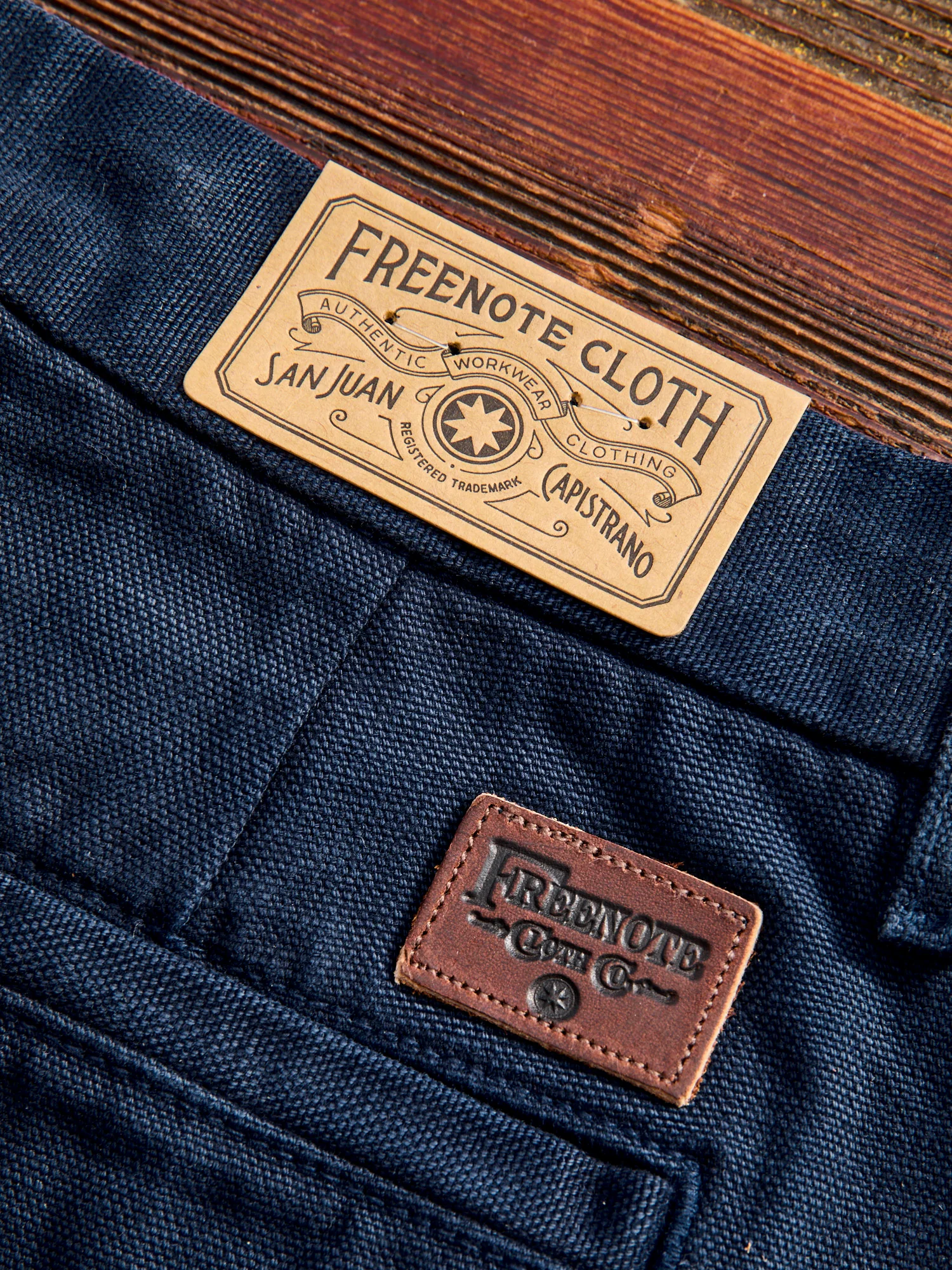 14oz Slub Workers Chino in Navy - Image 13