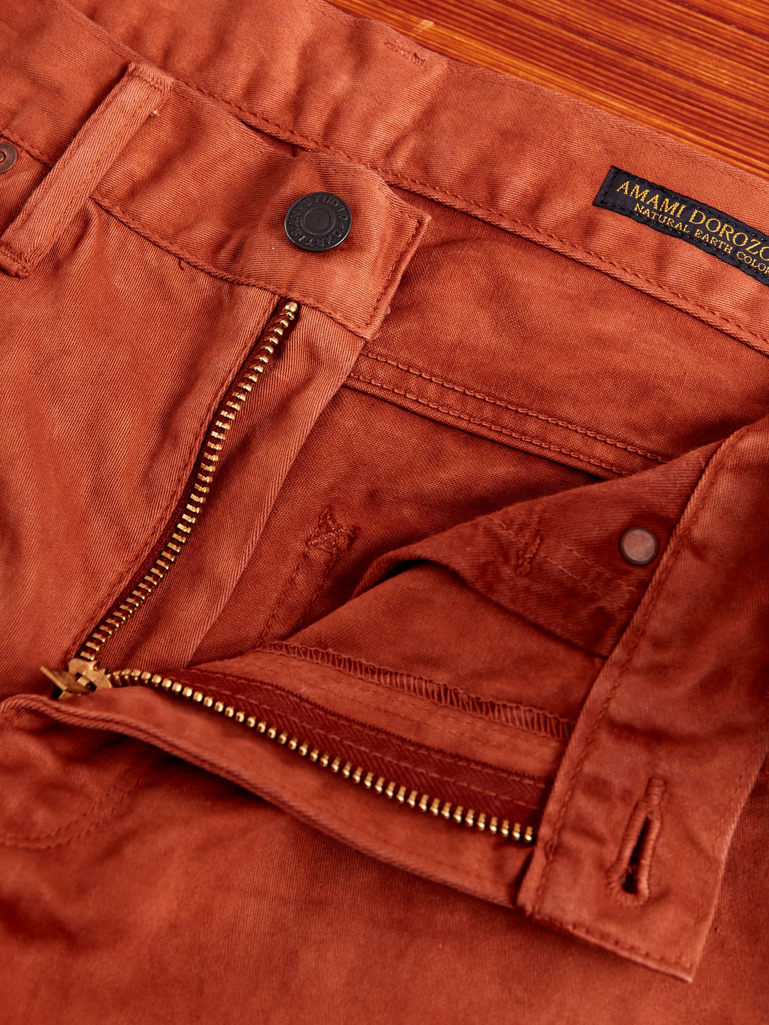 1852S "Brown" Amami Mud Dyed Easterner Jeans - Relaxed Tapered Fit - Image 6