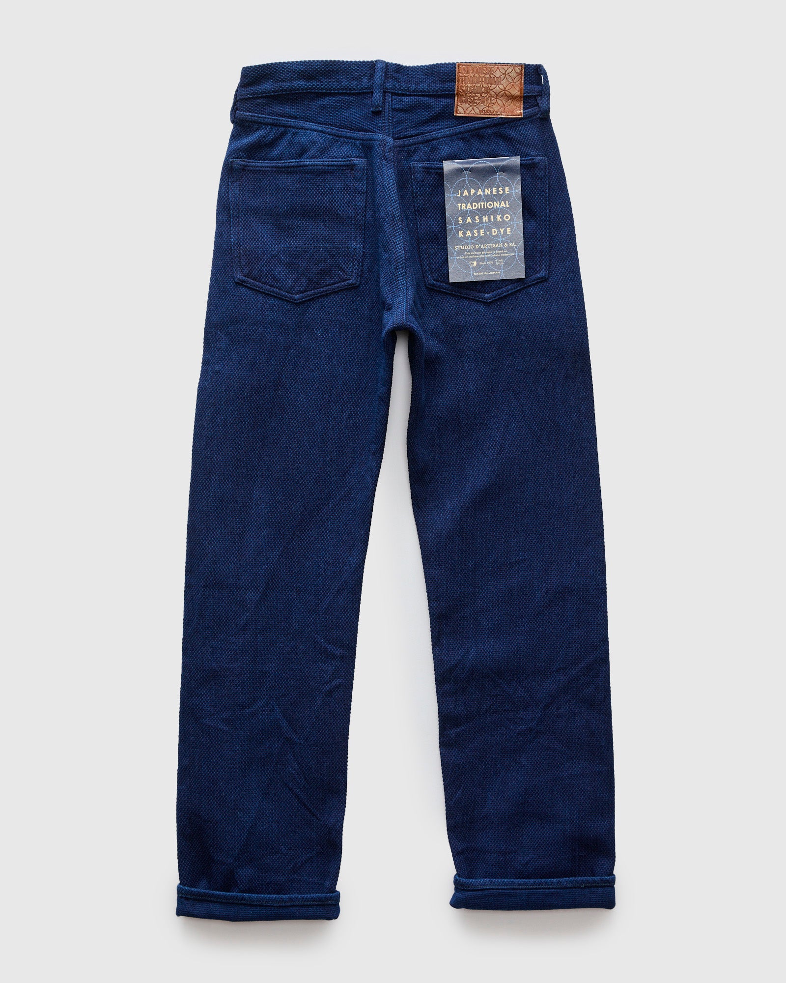 1907S "Kasezome" 14oz Selvedge Sashiko Pants - Regular Straight Fit - Image 2