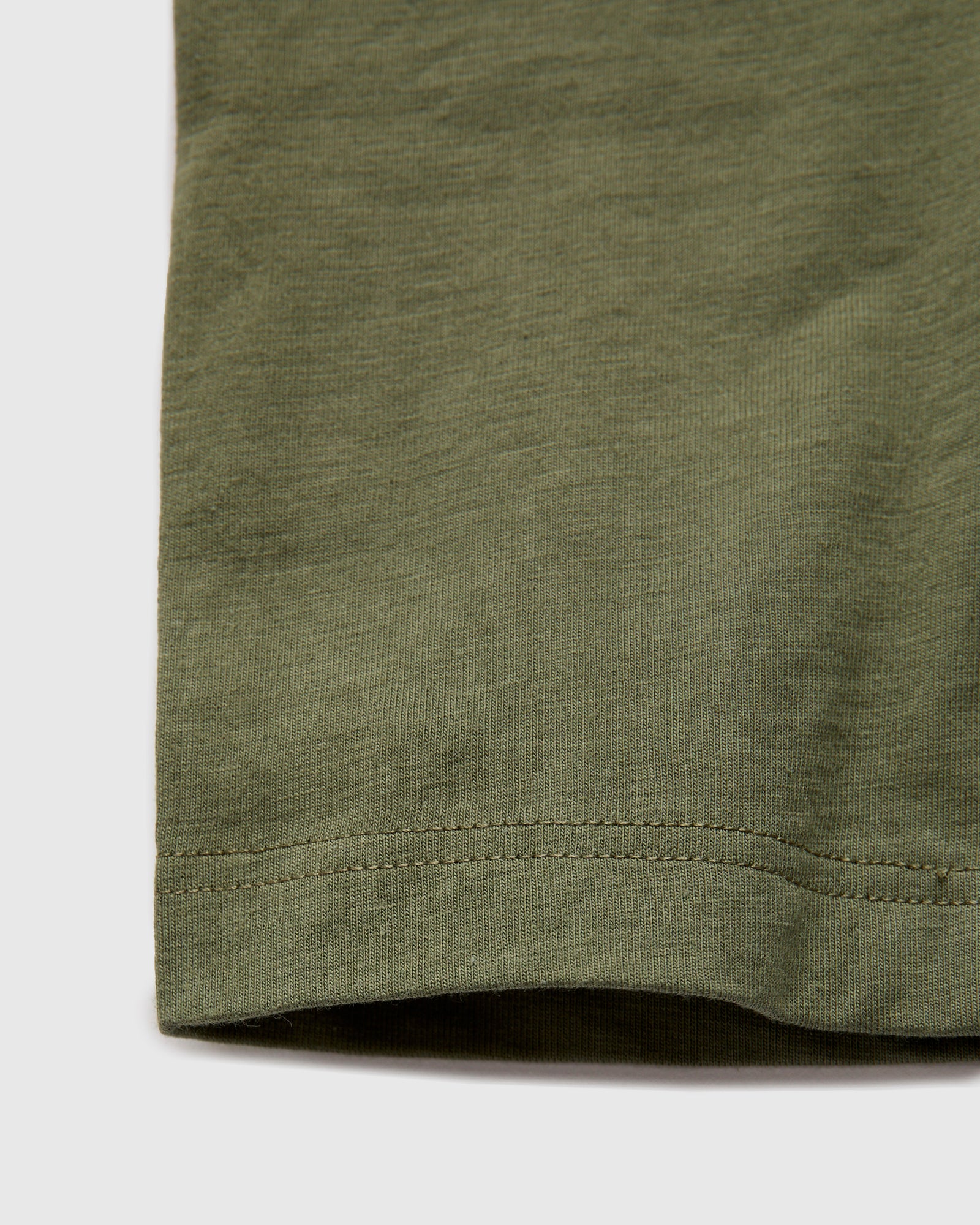 1950s "Good Originals" 5.5oz Loopwheel T-Shirt in Army - Image 5