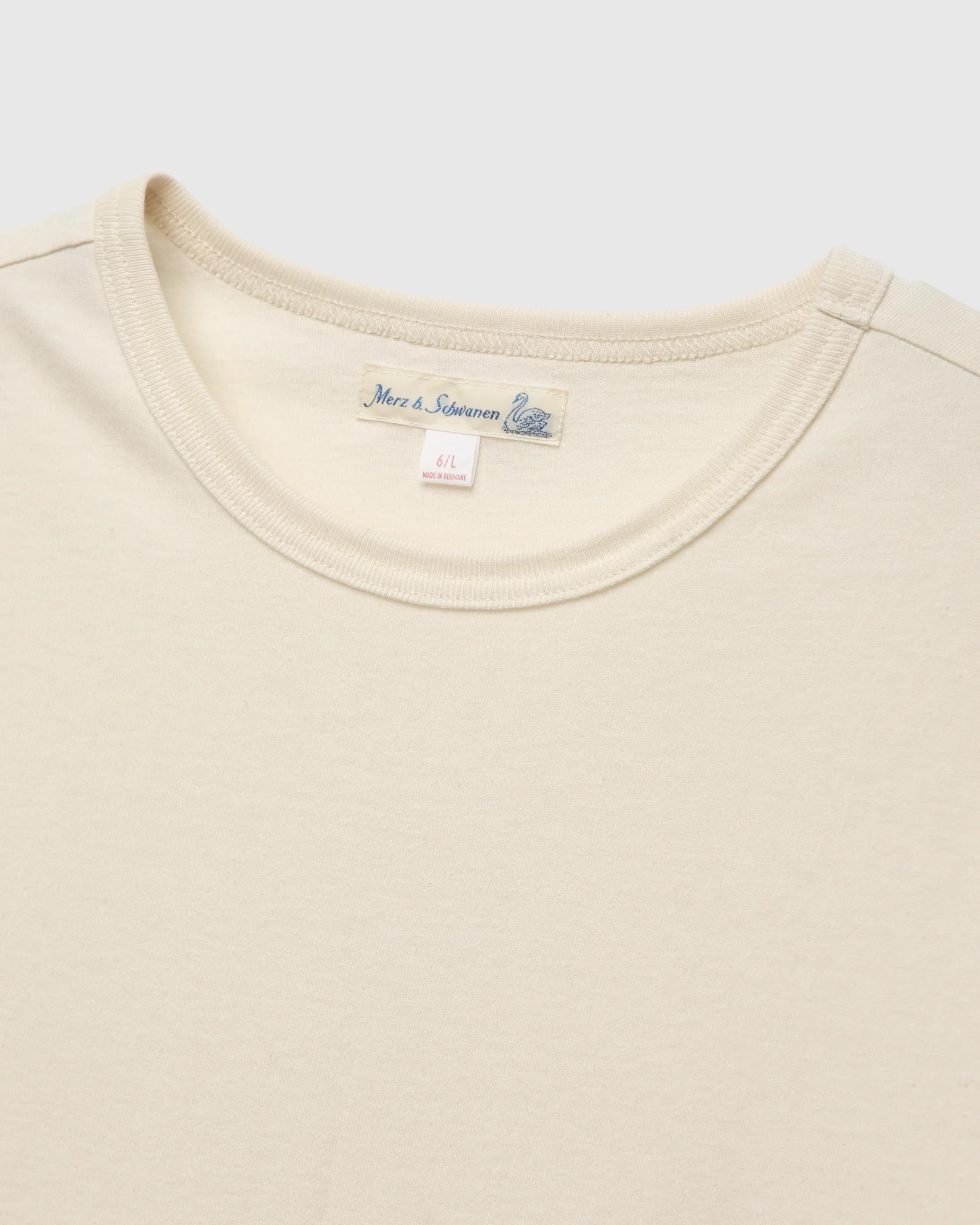 1950s "Good Originals" 5.5oz Loopwheel T-Shirt in Natural - Image 4