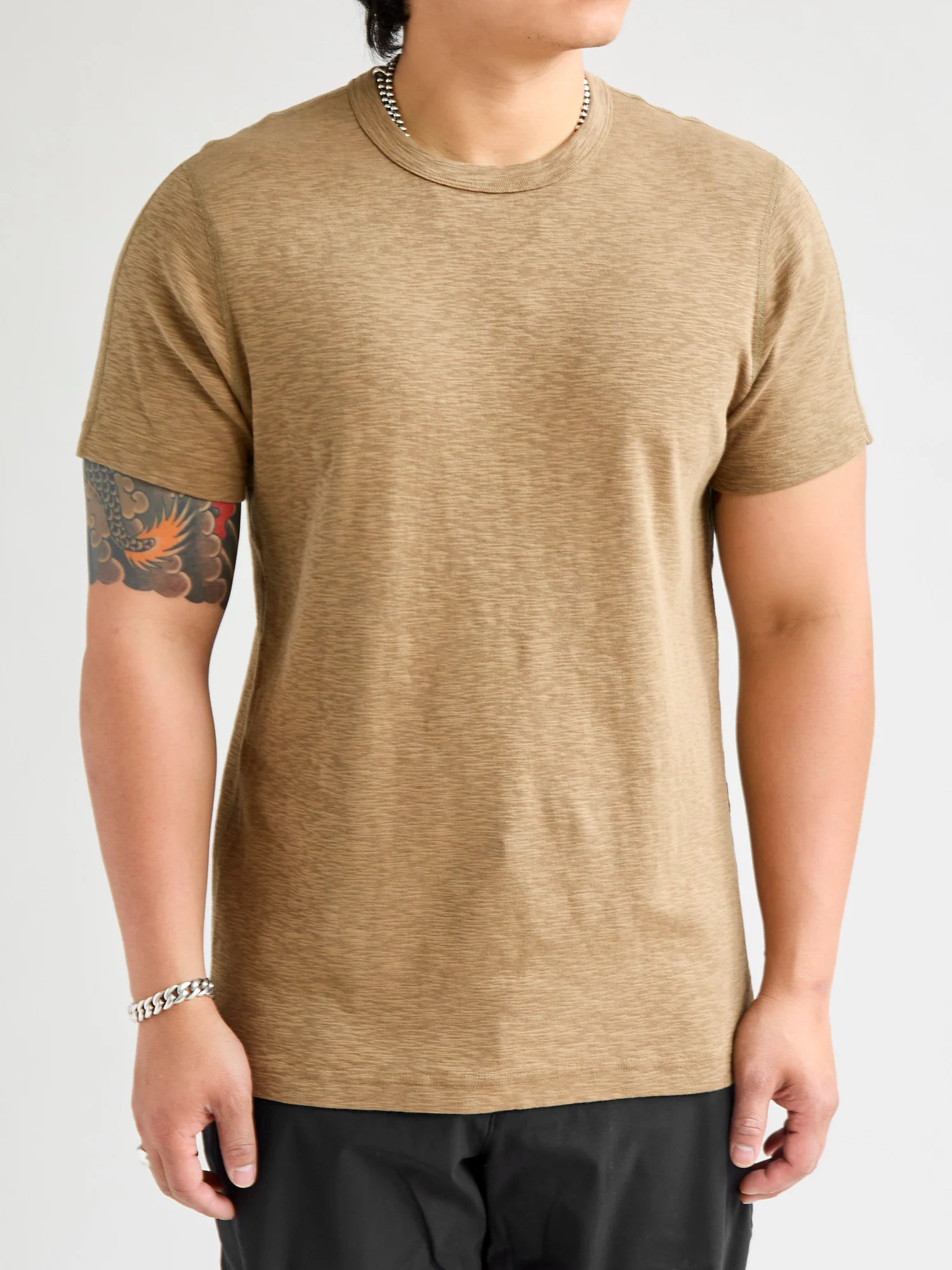 1x1 Slub T-Shirt in Clay - Image 2