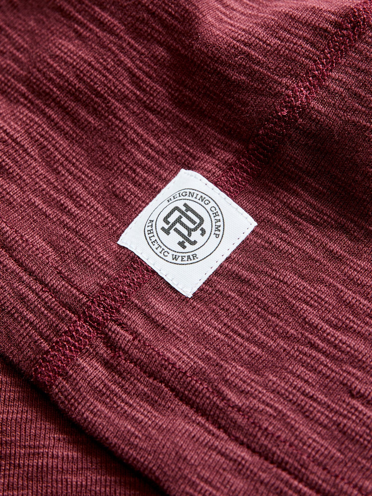1x1 Slub T-Shirt in Crimson - Image 6
