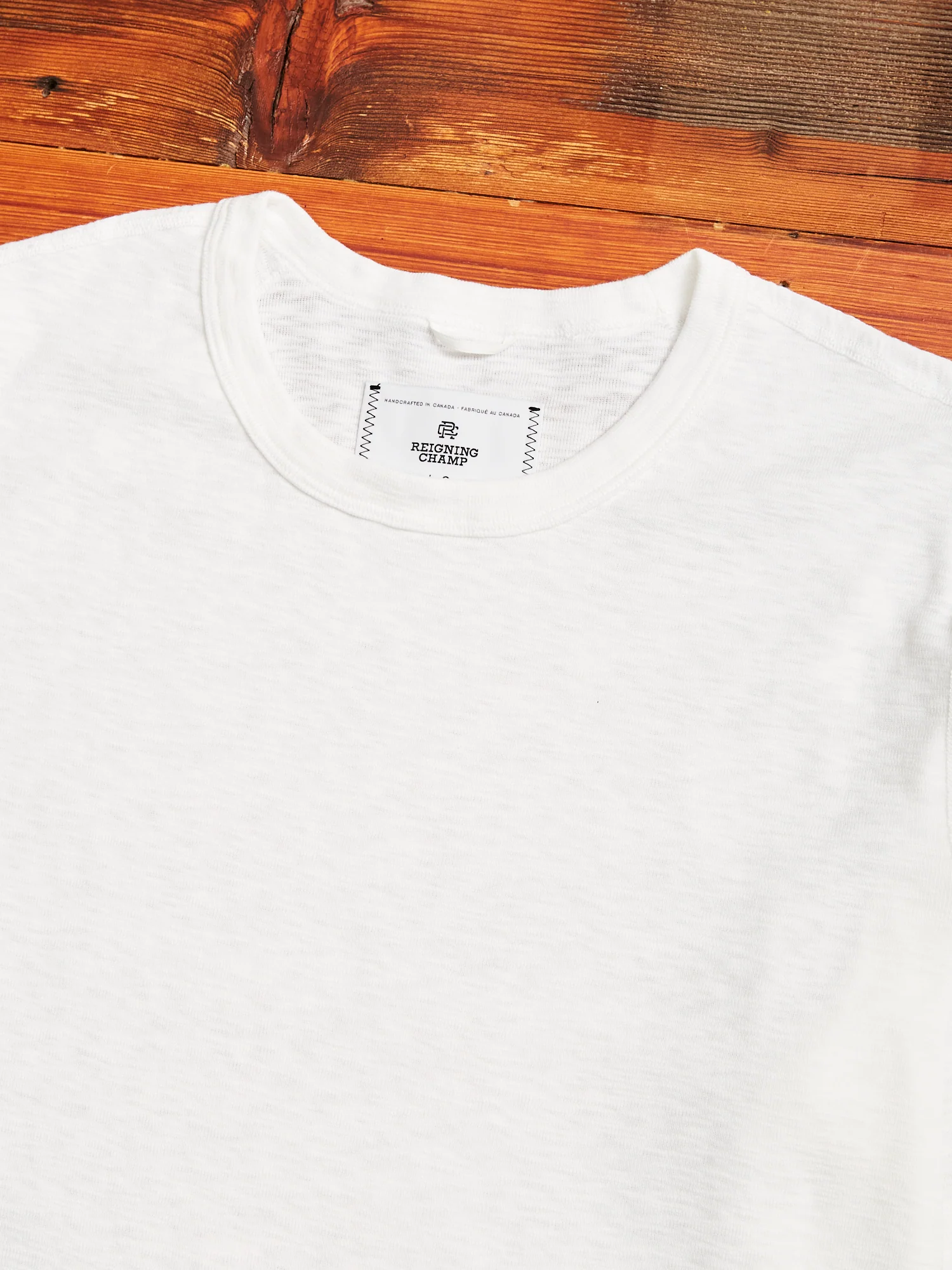 1x1 Slub T-Shirt in White - Image 2