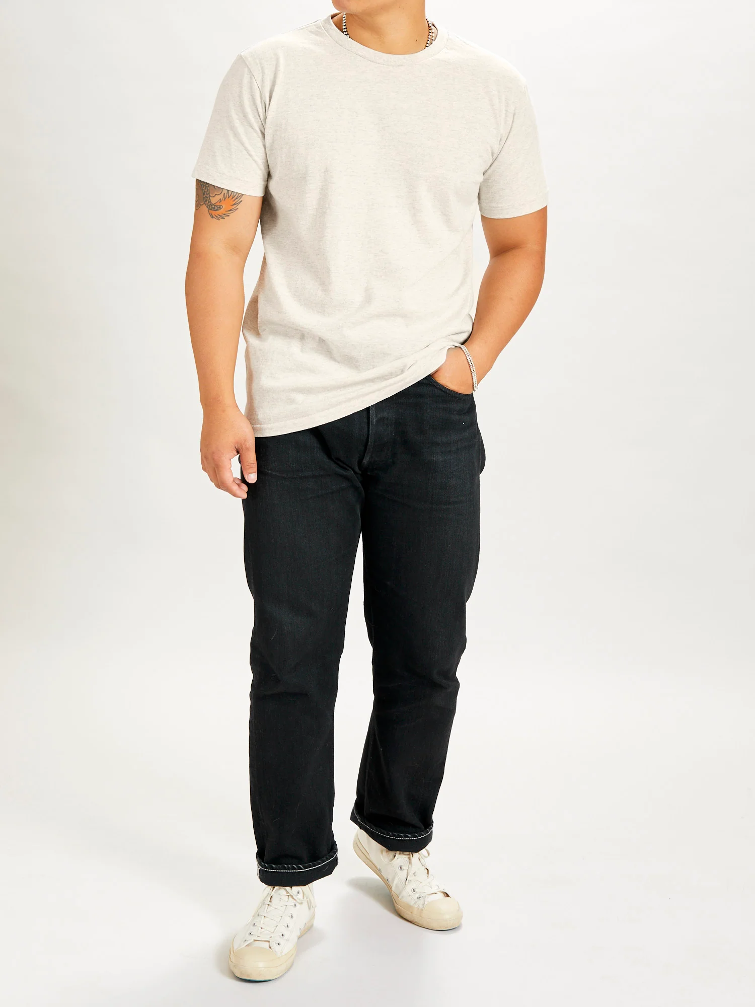 2-Pack Short Sleeve Crew Tee in Oatmeal - Image 8