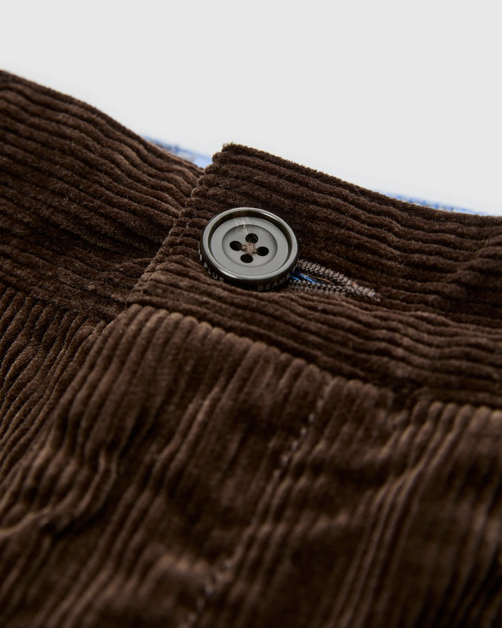 2-Pleat Corduroy Trousers in Dark Brown - Image 5