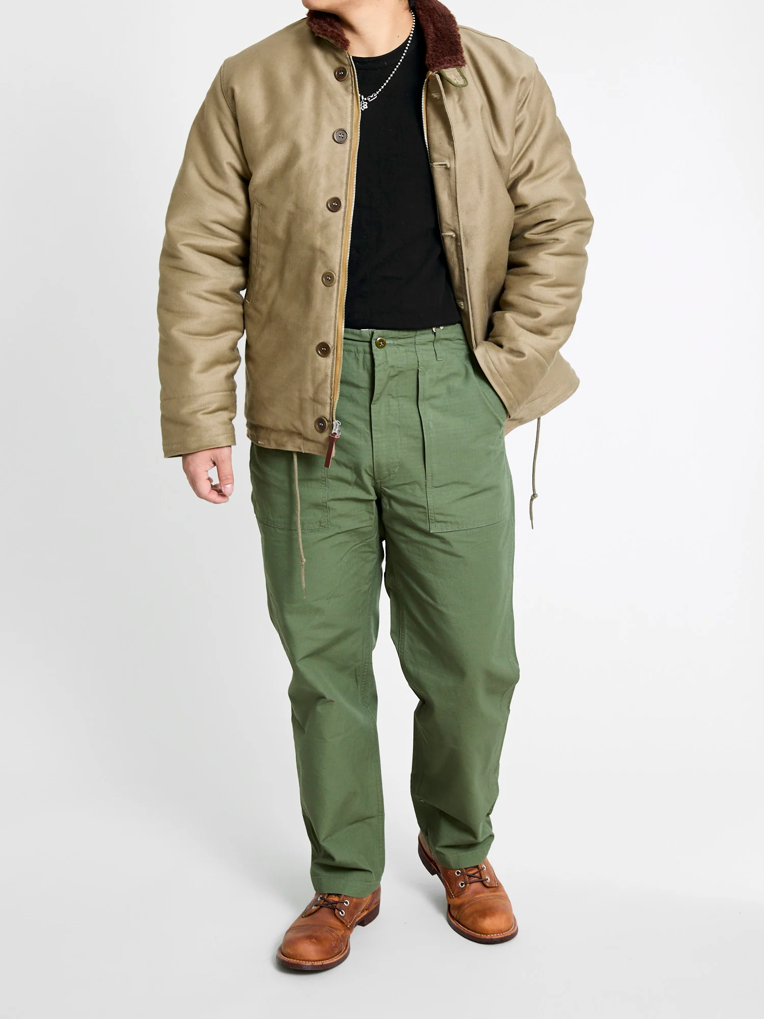2181 N-1 Winter Jacket in Khaki - Image 15