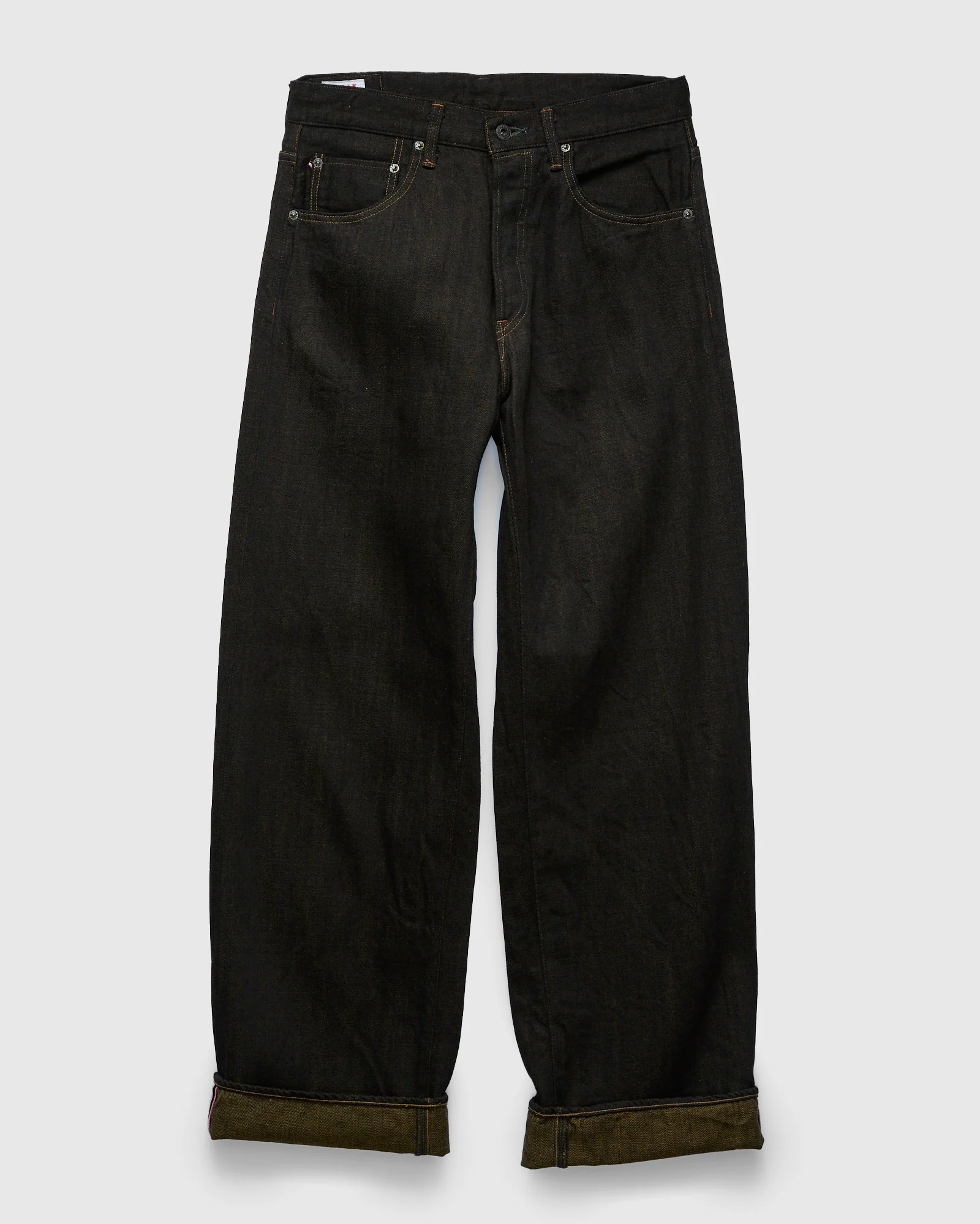 222-BKOL "Kiraku" 12oz Selvedge Denim - Super Wide Straight Fit - Image 2