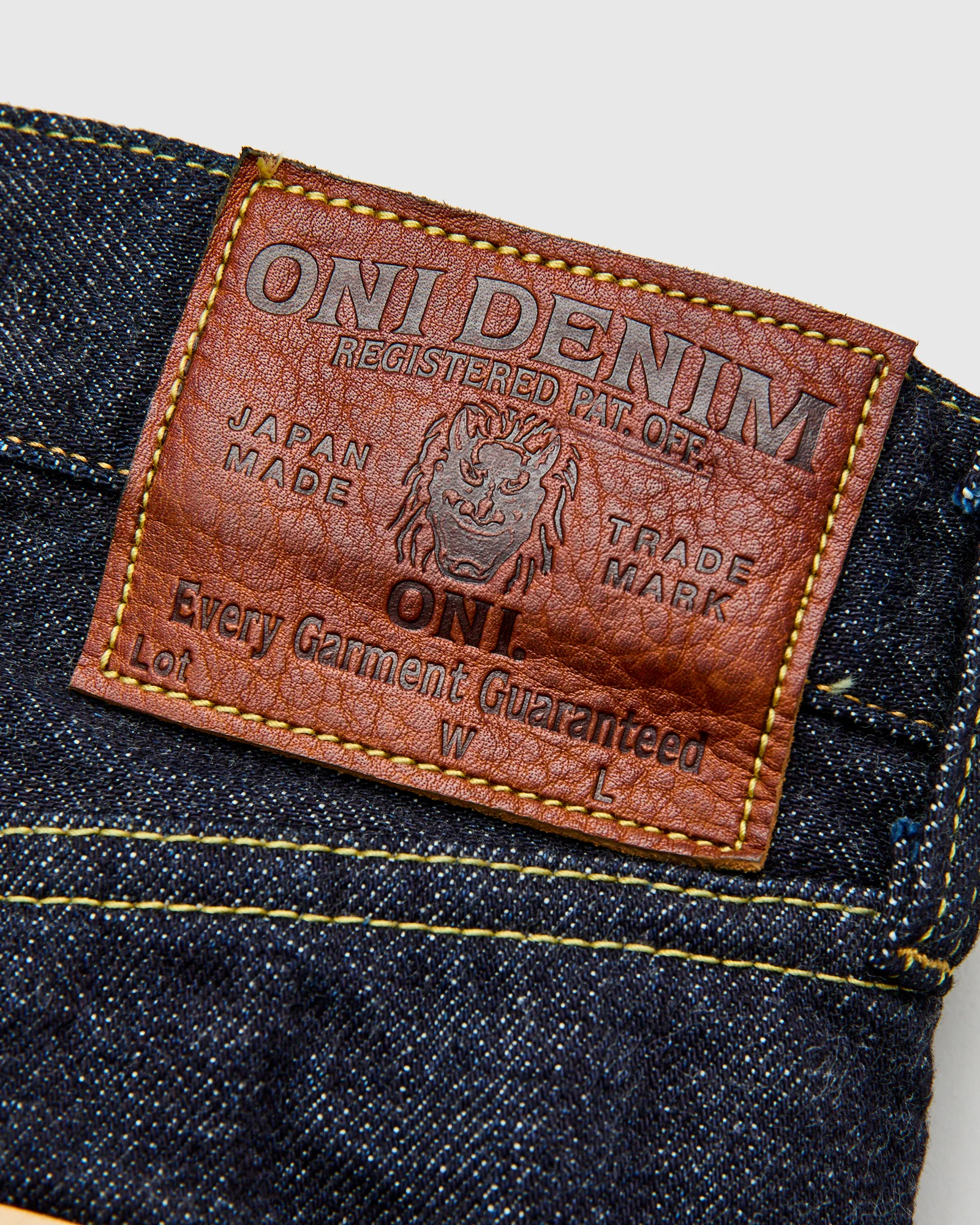 ONI-246 "Low Tension" 15oz Selvedge Denim - Clean Straight Fit - Image 6