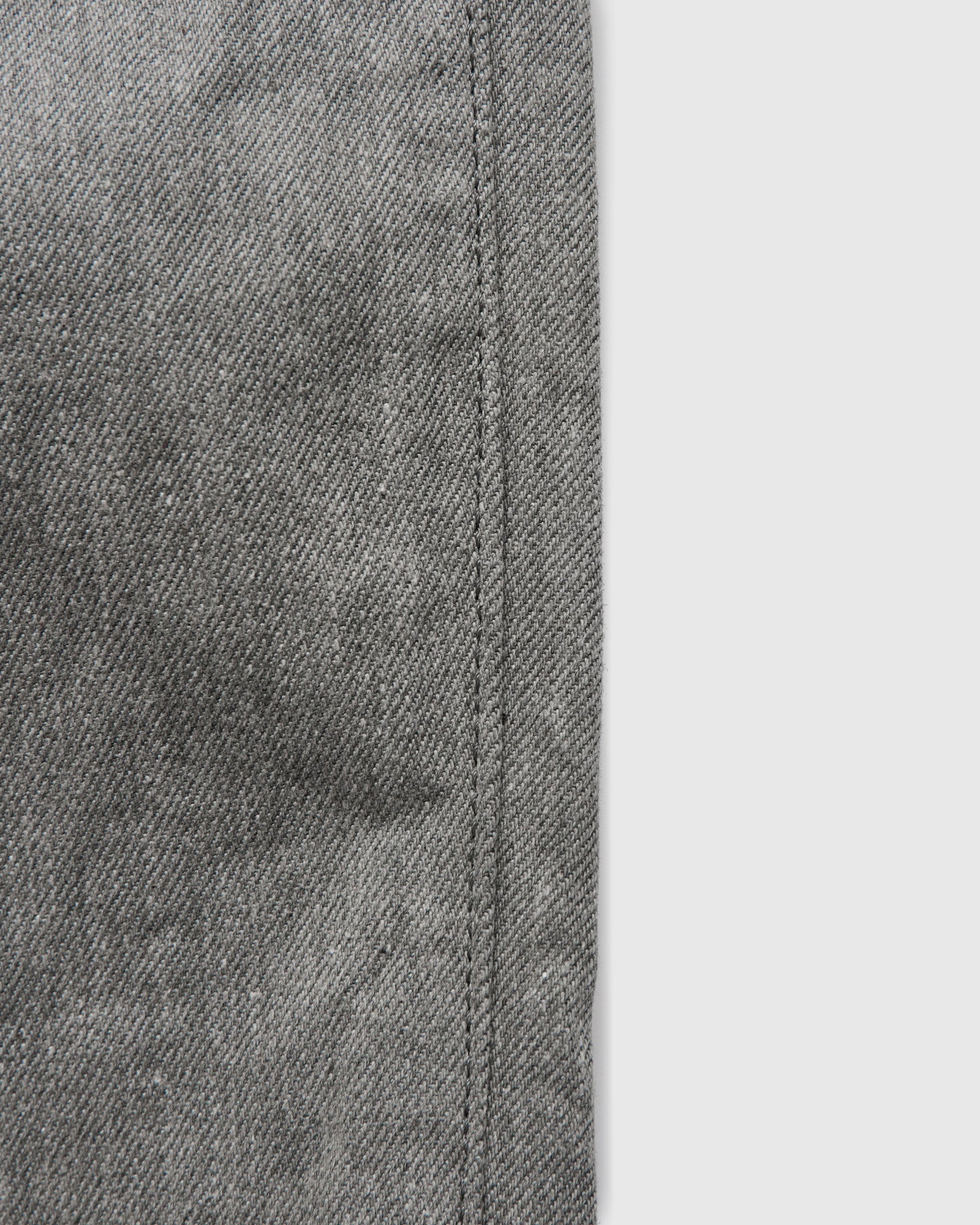 246-Moku "Heather Grey" 11oz Selvedge Denim - Clean Straight Fit - Image 11
