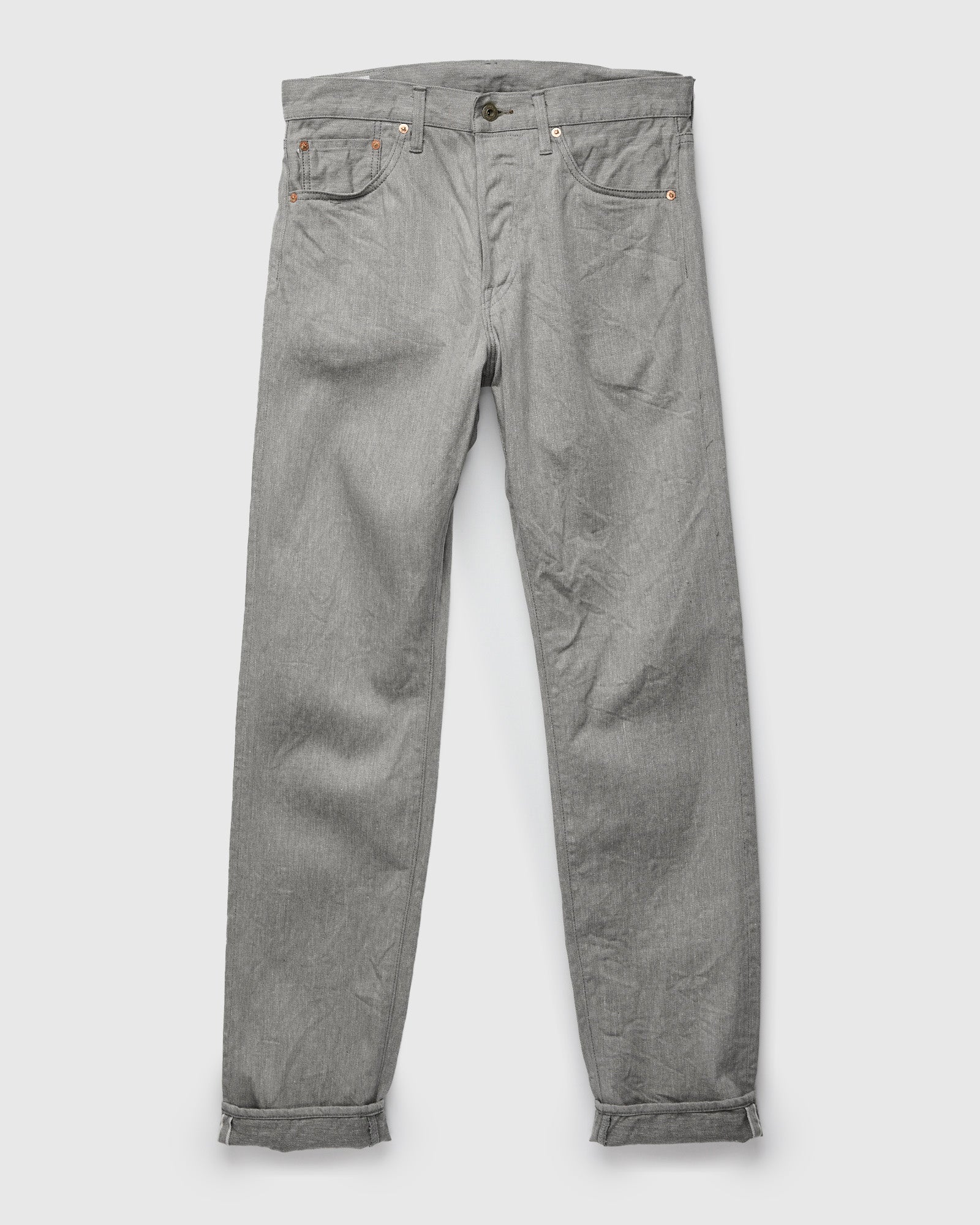 246-Moku "Heather Grey" 11oz Selvedge Denim - Clean Straight Fit - Image 2