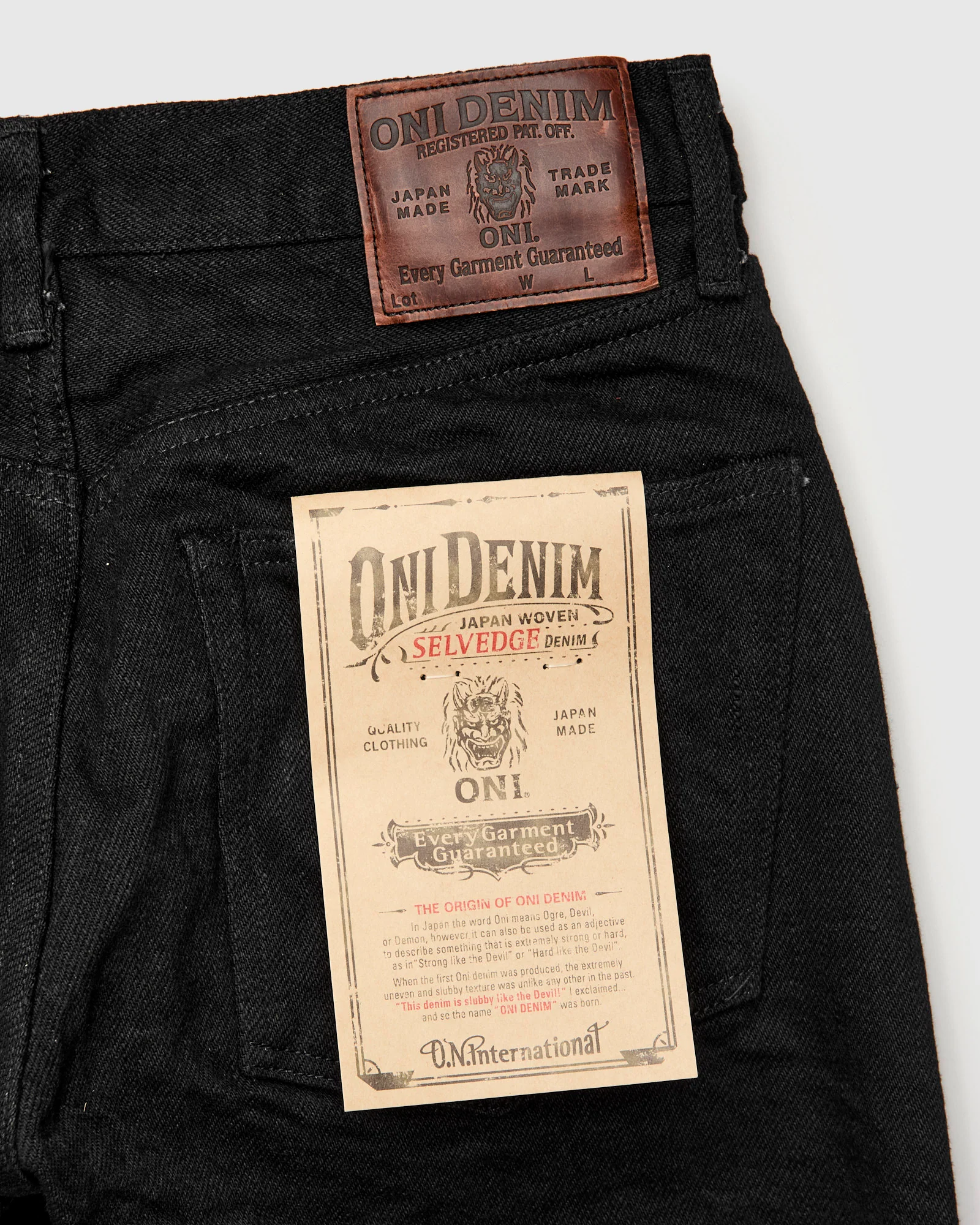 246ZR-BKBK "Secret Black" 20oz Selvedge Denim - Clean Straight Fit - Image 4