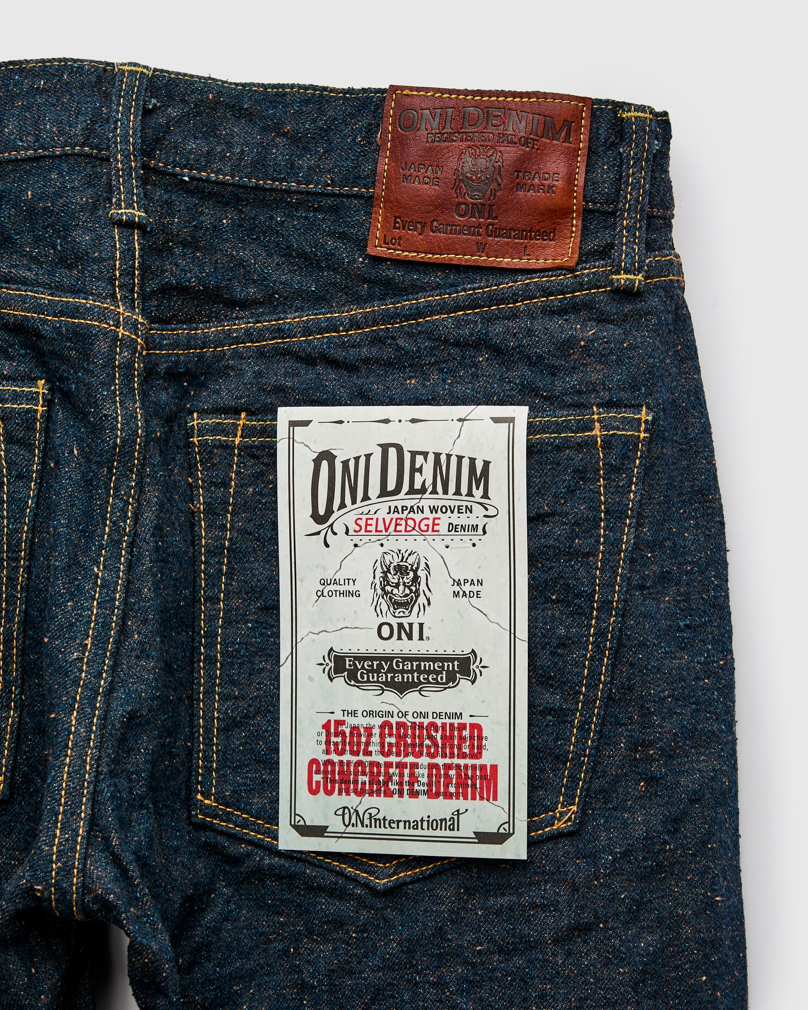288CCD-MOCA "Crushed Concrete Mocha" 15oz Selvedge Denim - Classic Straight Fit - Image 4